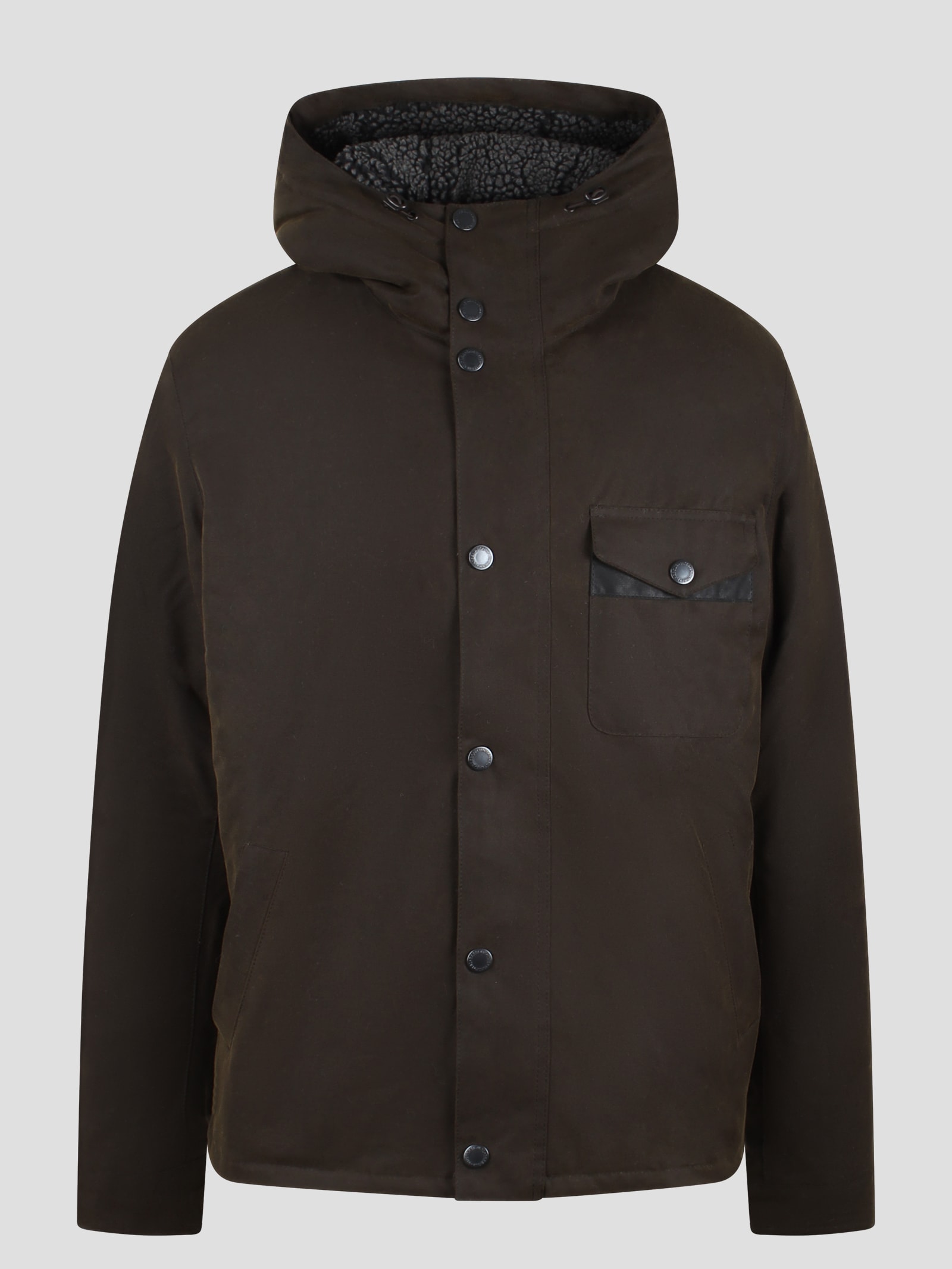 Shop Barbour Intl Kevlar Wax Jacket In Verde