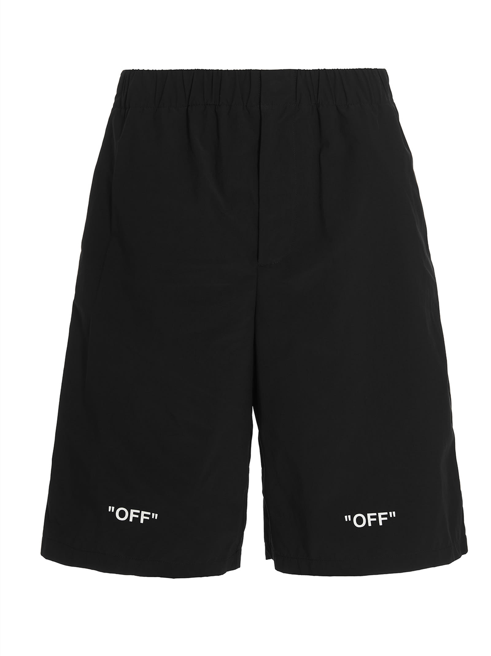 Off-White off Quote Bermuda Shorts