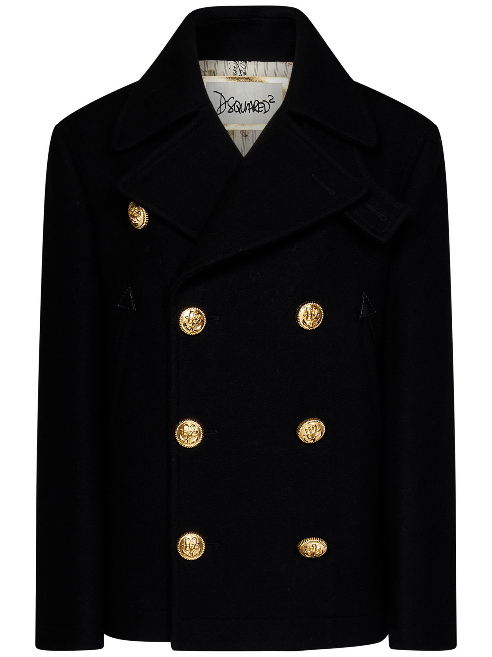 Large Button Peacoat