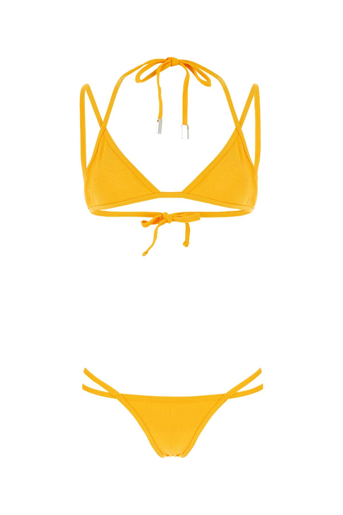 Yellow Stretch Nylon Bikini