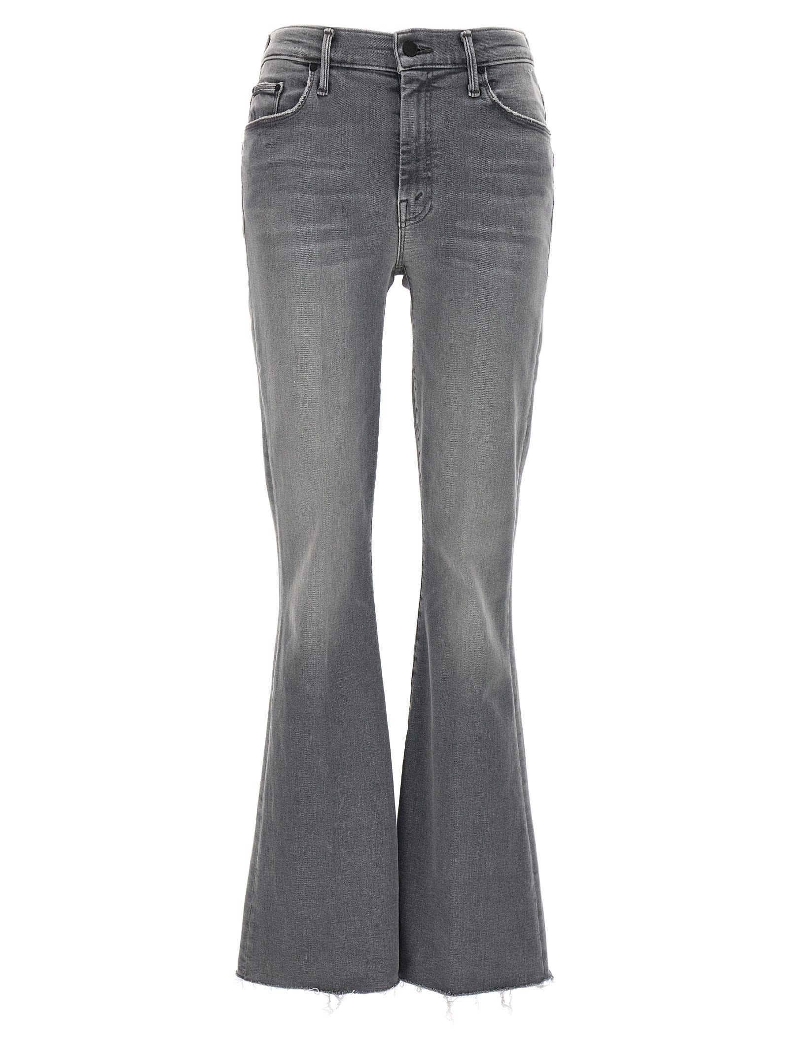 Shop Mother The Weekender Fray Jeans In Grey