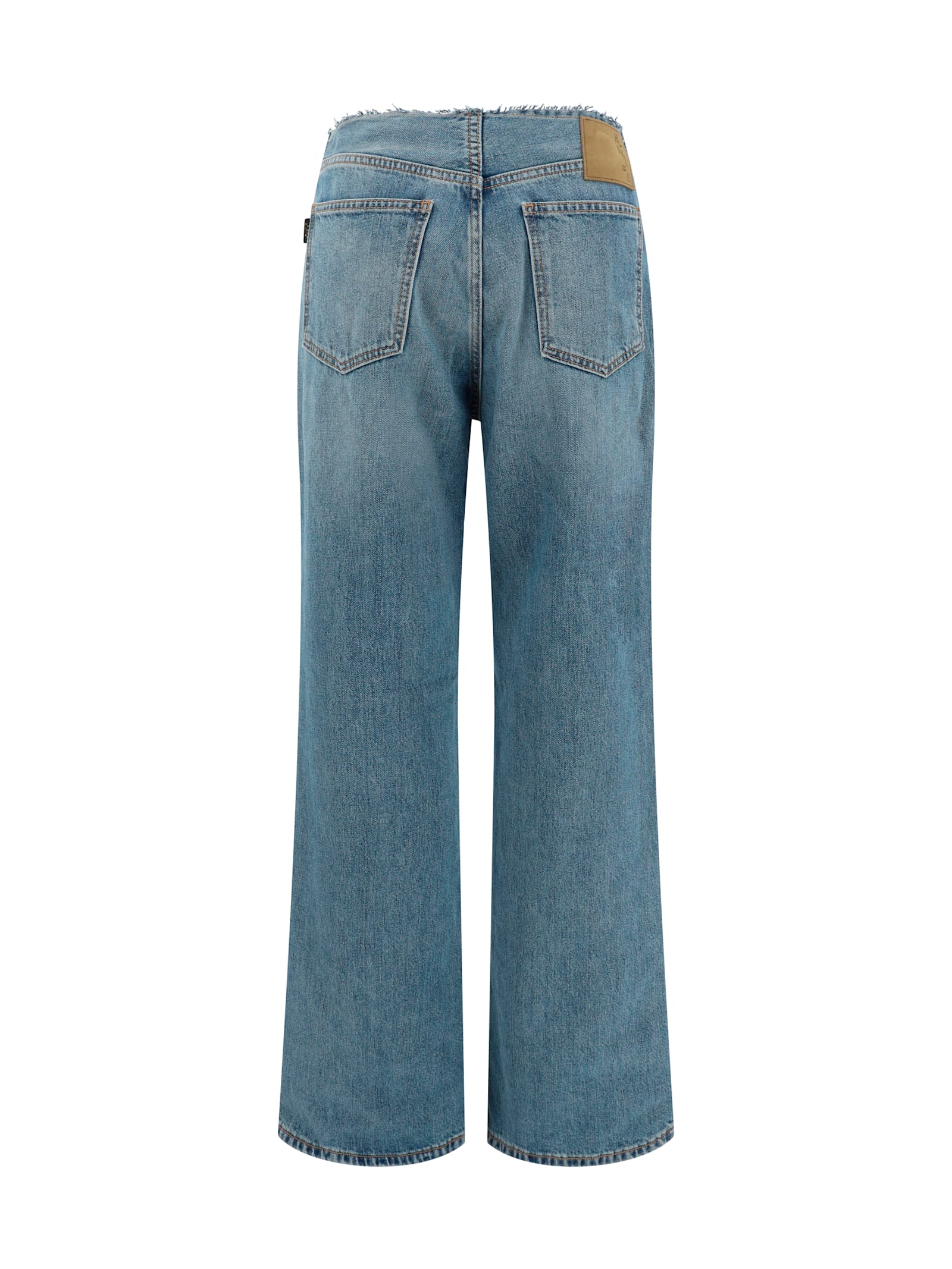 Shop Haikure Korea Jeans In Mediterranean Blue