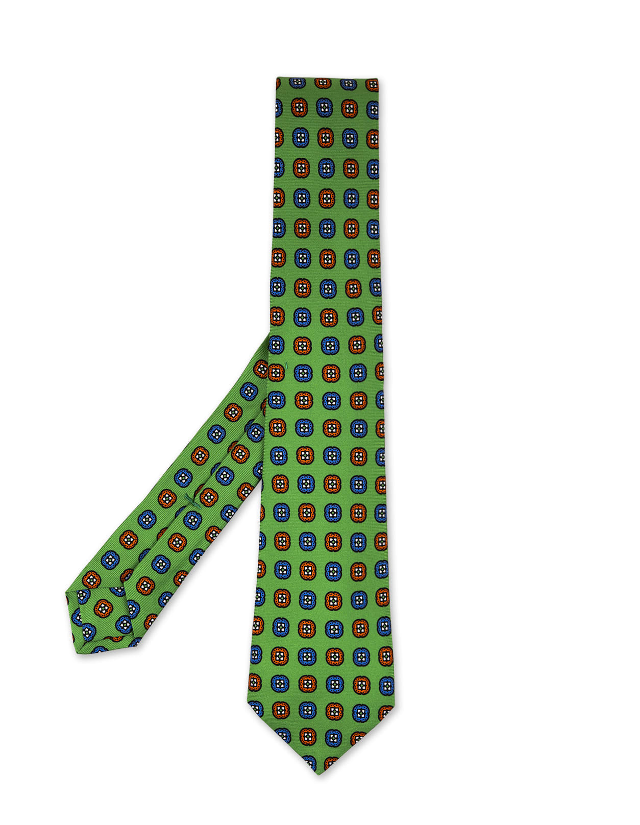 Green Tie With Pattern