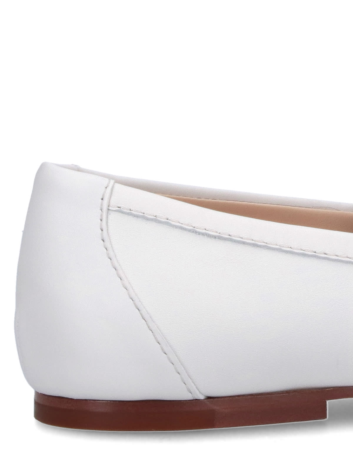 Shop Tod's Logo Slide-on Loafers In White