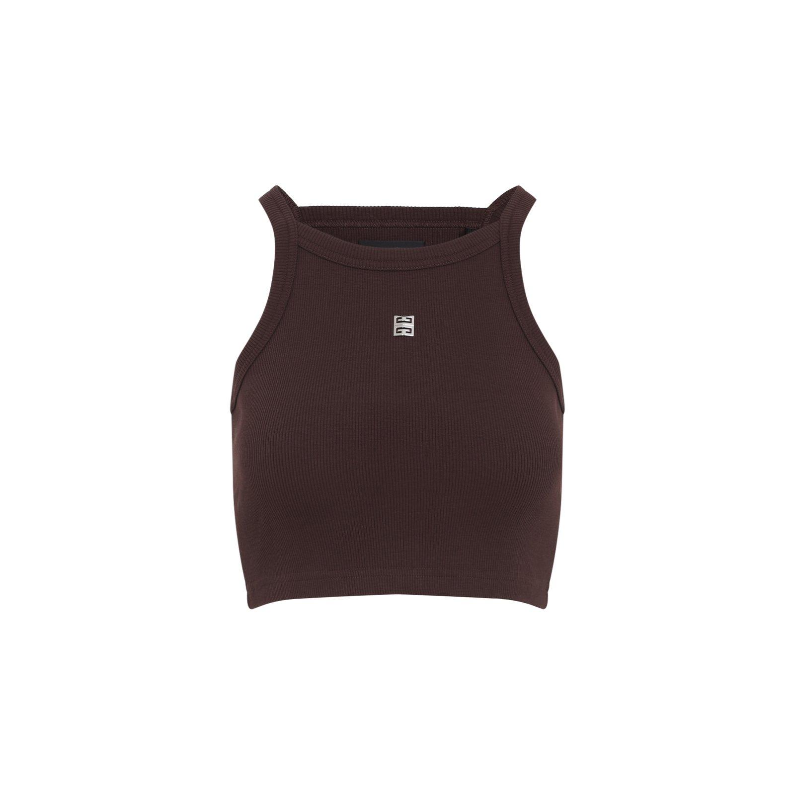 4g Plaque Cropped Tank Top