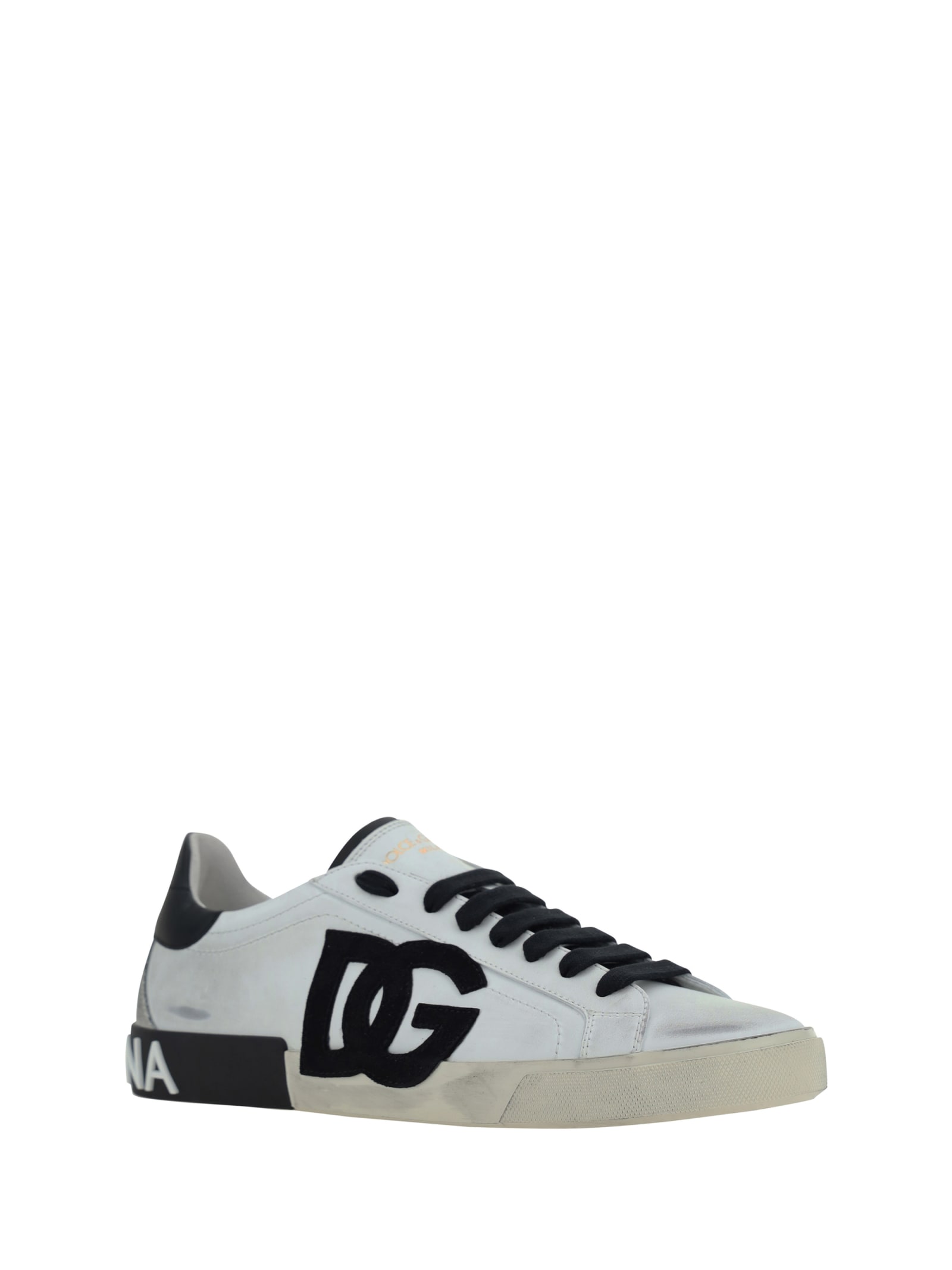 Shop Dolce & Gabbana Sneakers In Bianco/nero