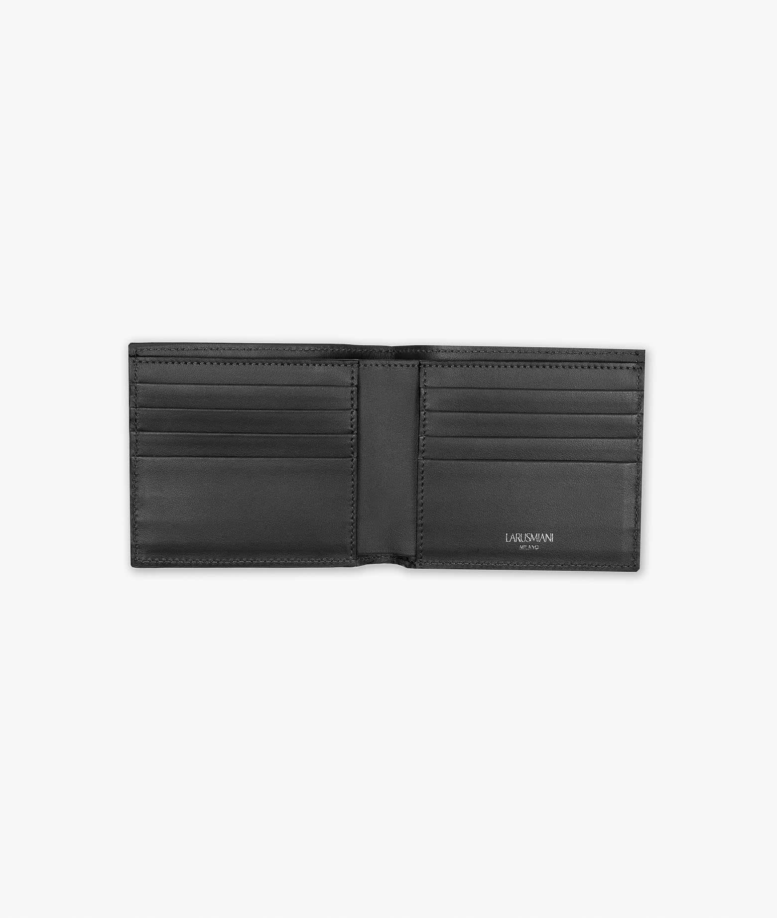 Shop Larusmiani Wallet Euro Wallet In Black