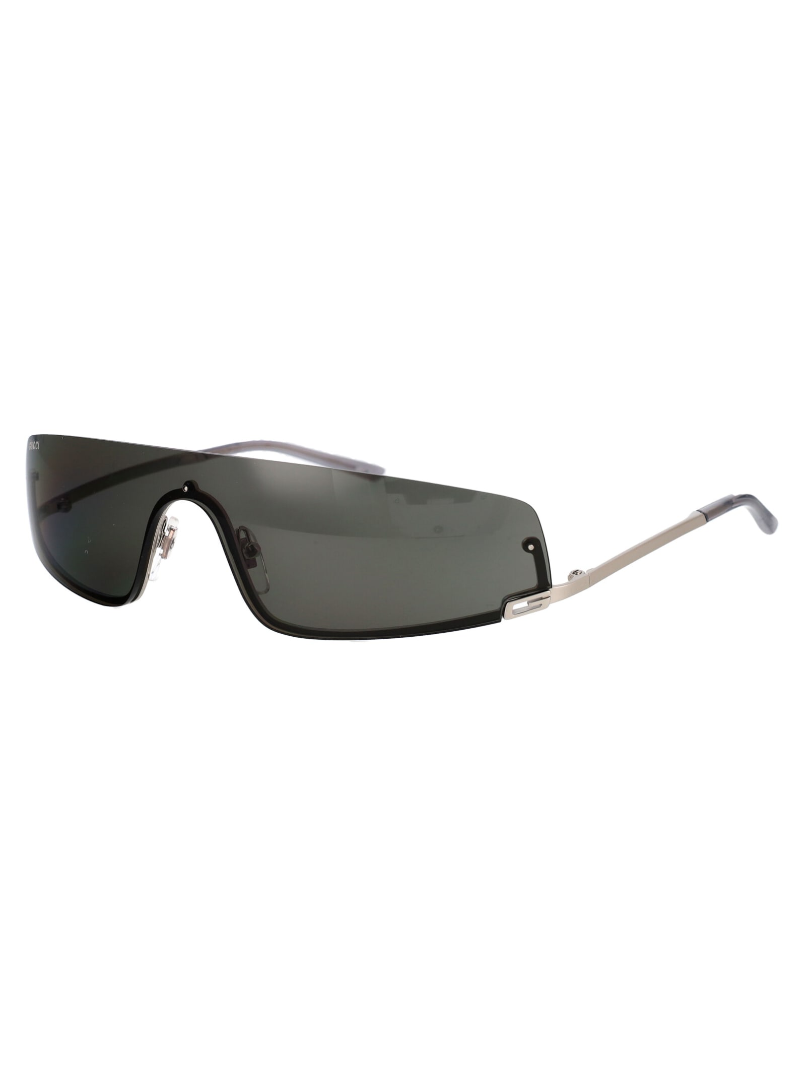 Shop Gucci Gg1561s Sunglasses In 001 Silver Silver Grey