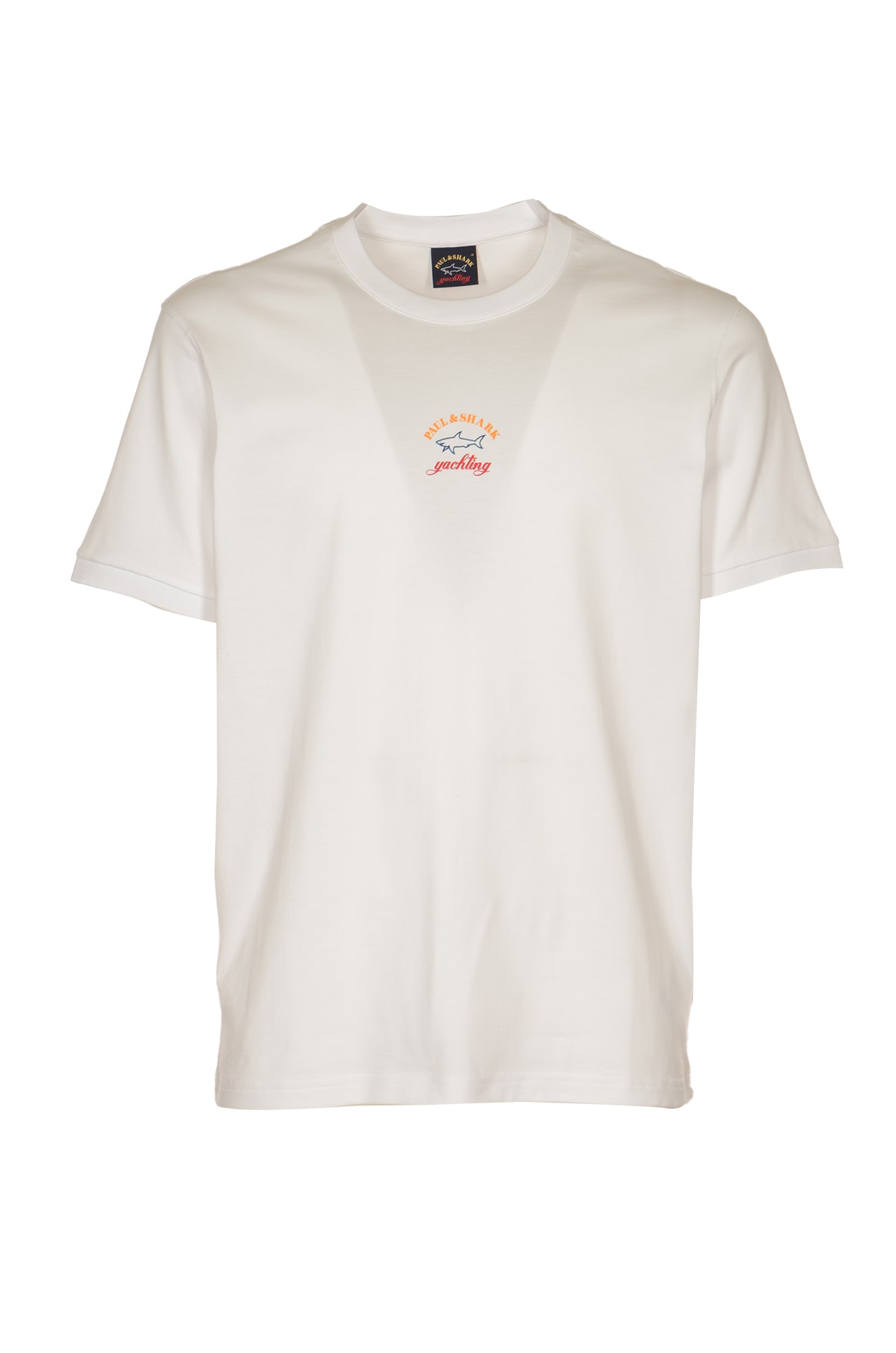 Shop Paul&amp;shark Logo Print T-shirt In White