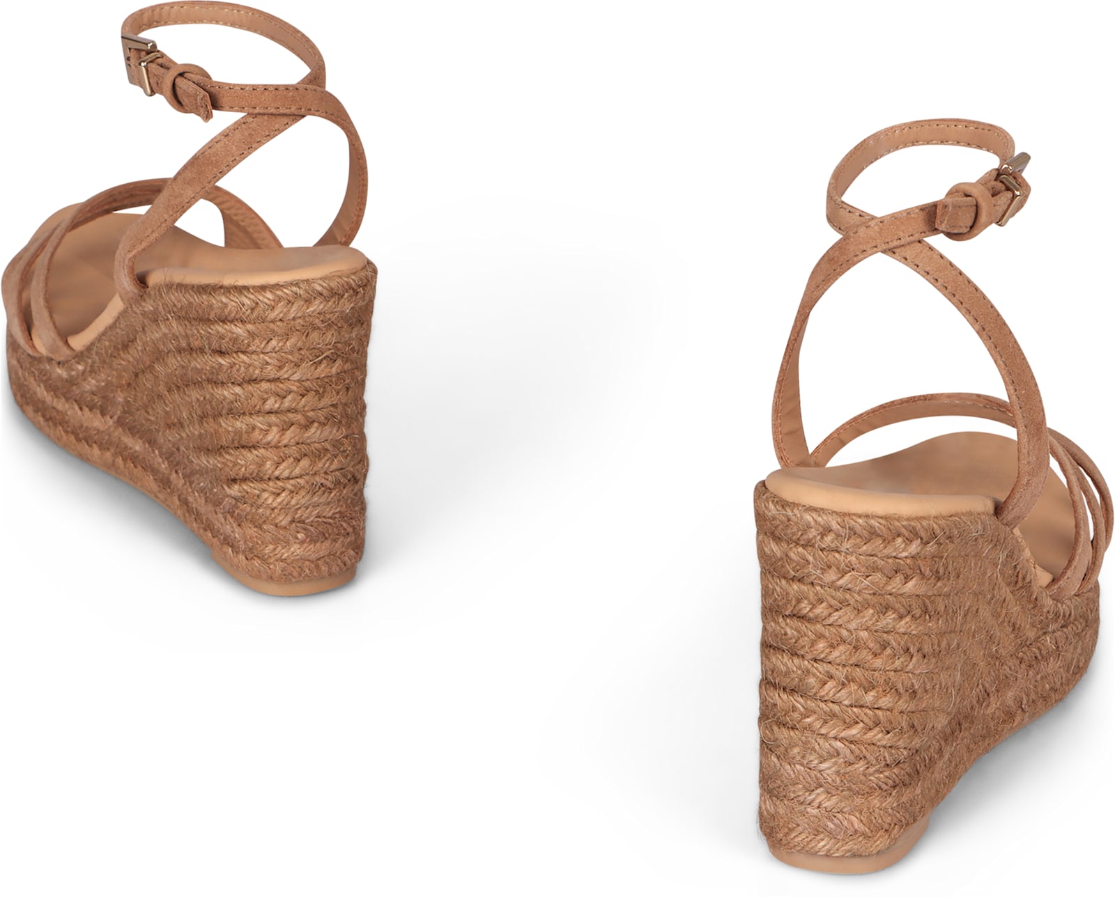 Manebi 100mm Hamptons Suede Espadrilles In Neutral