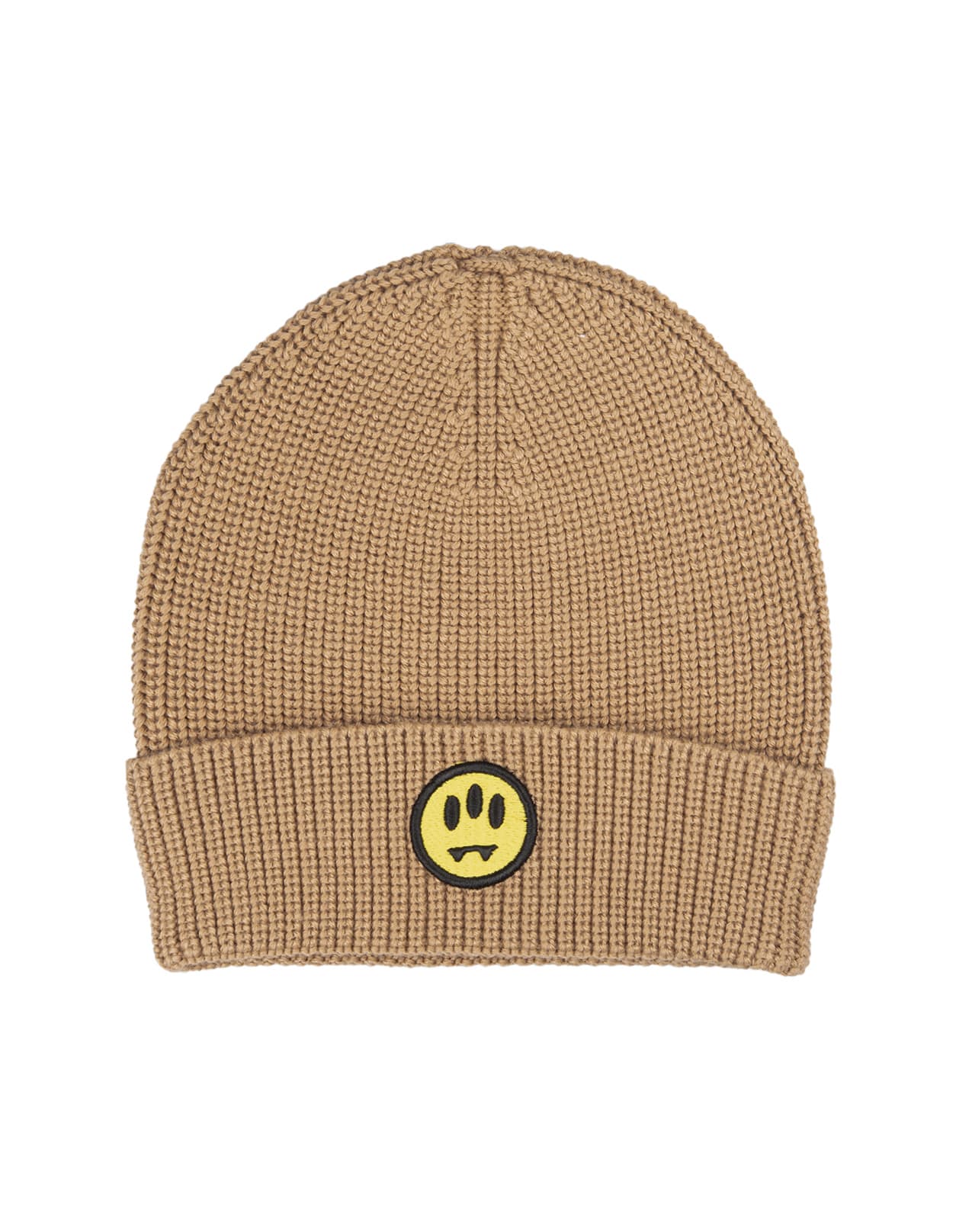 Sand Ribbed Knitted Beanie