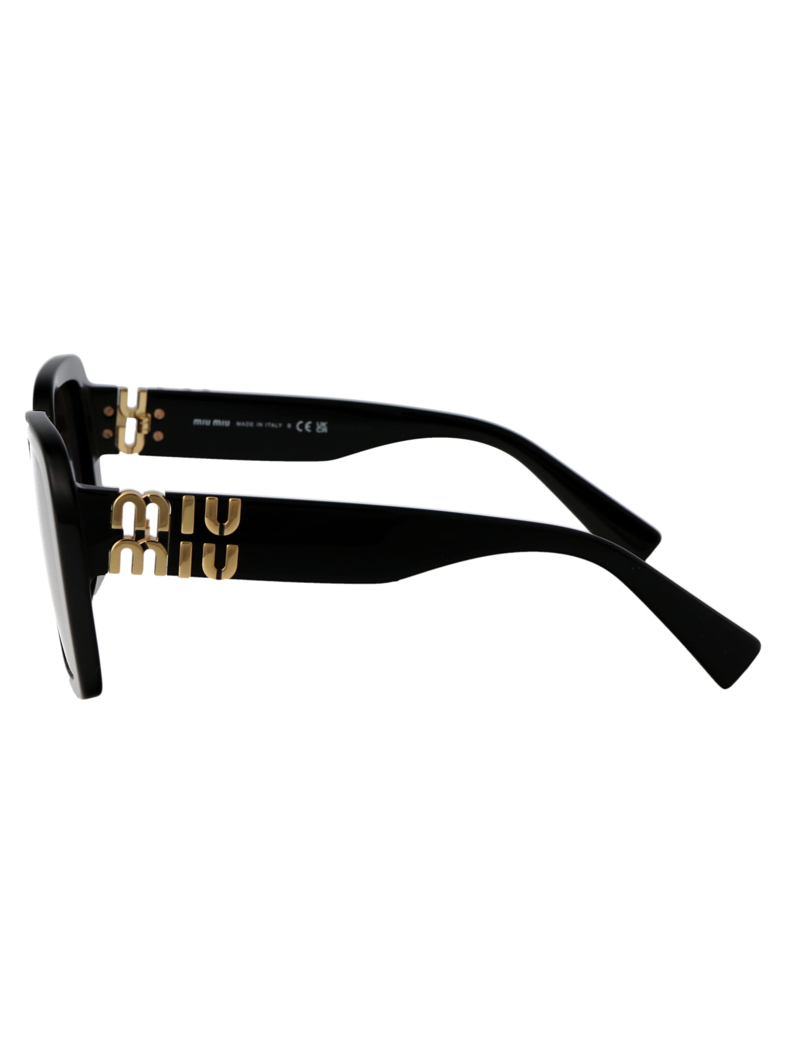 Shop Miu Miu 0mu 10ys Sunglasses In 1ab5d1 Black