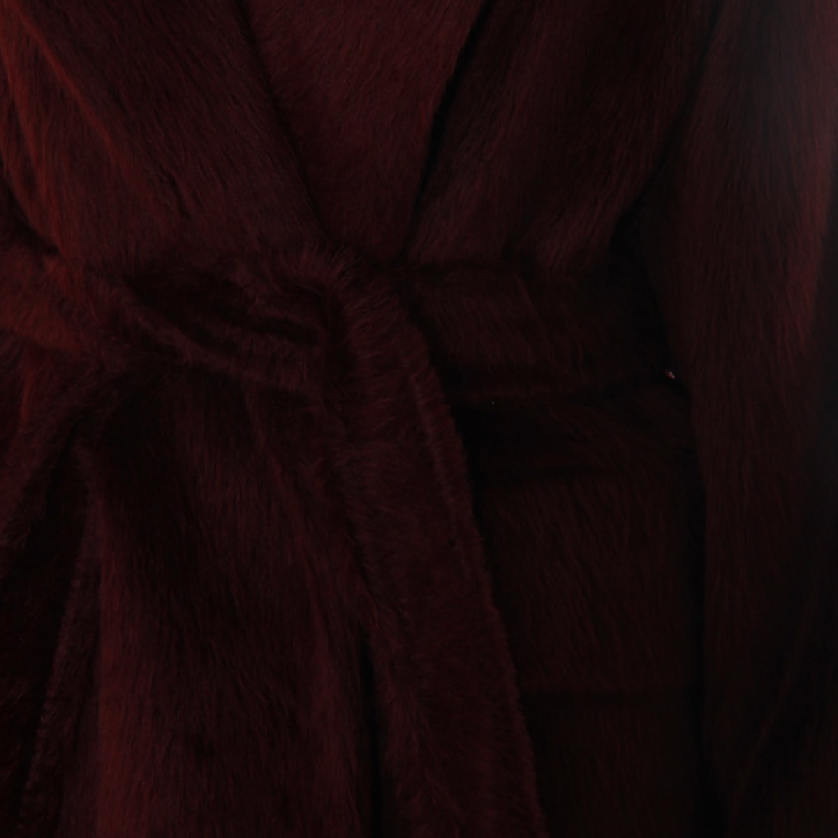 Max Mara Dark Red Wool Albata1234 Coat In Red