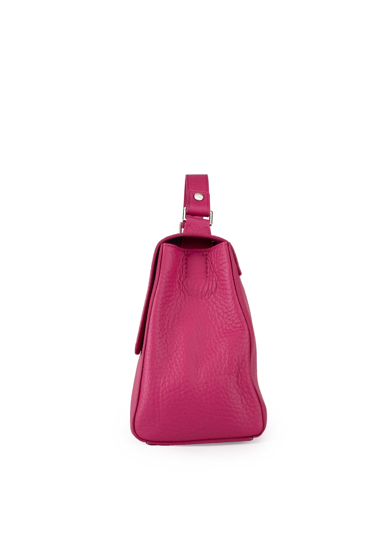 Orciani Small Sveva Soft Bag In Textured Leather