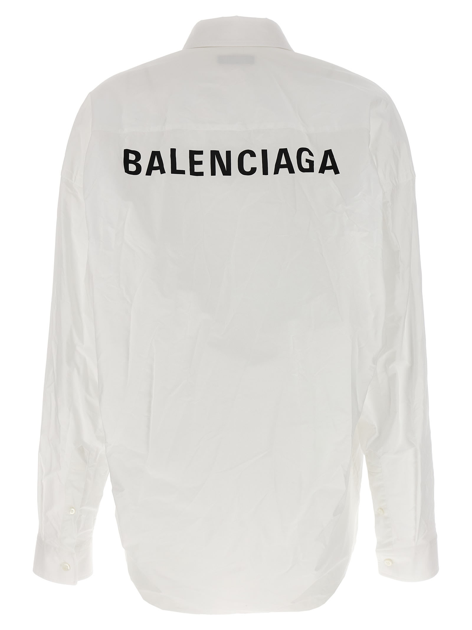 Shop Balenciaga Cocoon Shirt In White