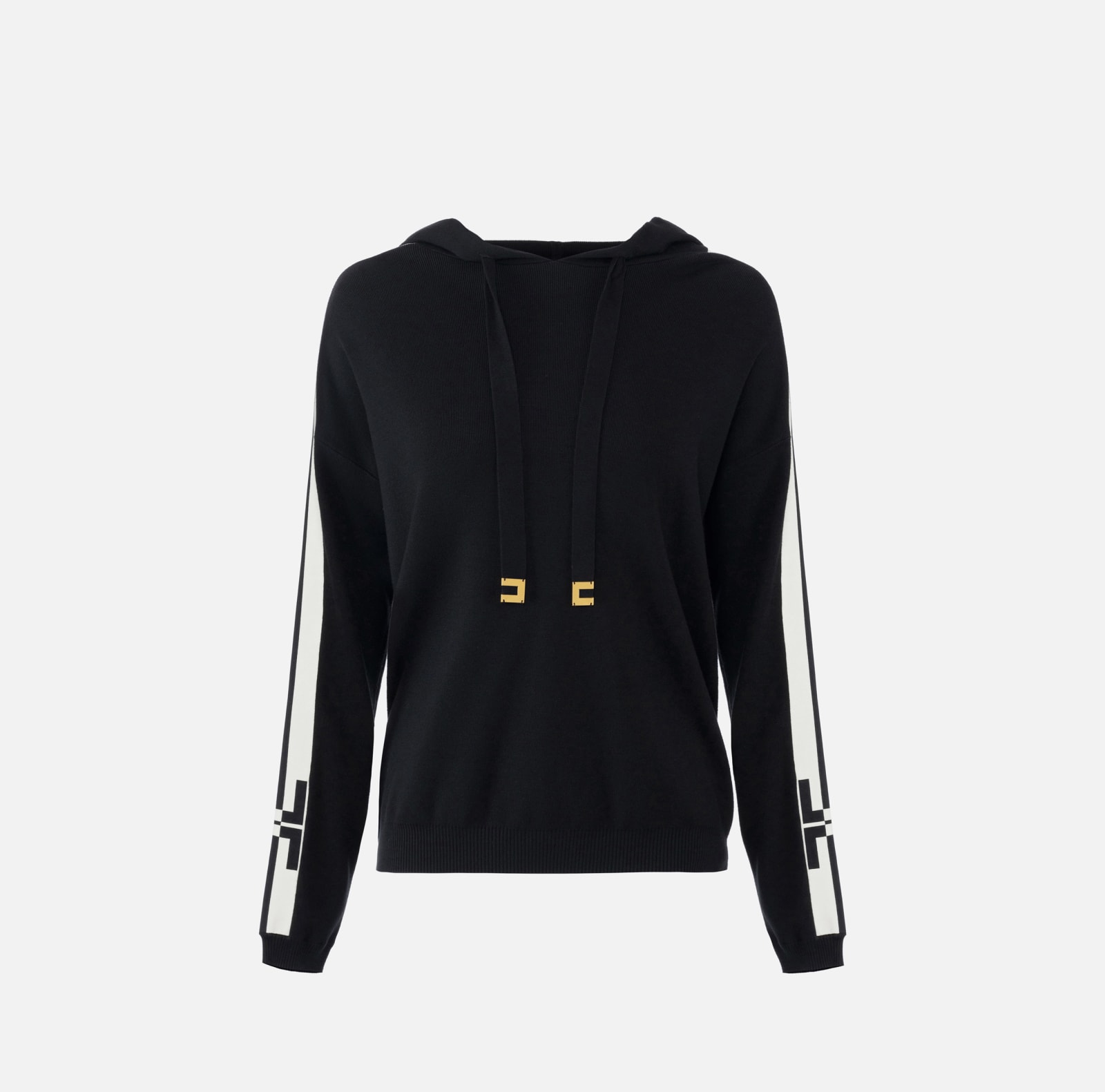 Shop Elisabetta Franchi Maglia Tricot In Nero