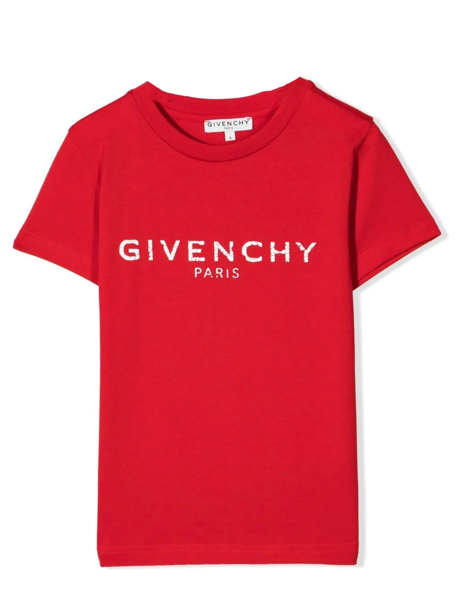 GIVENCHY RED COTTON T-SHIRT,11887813