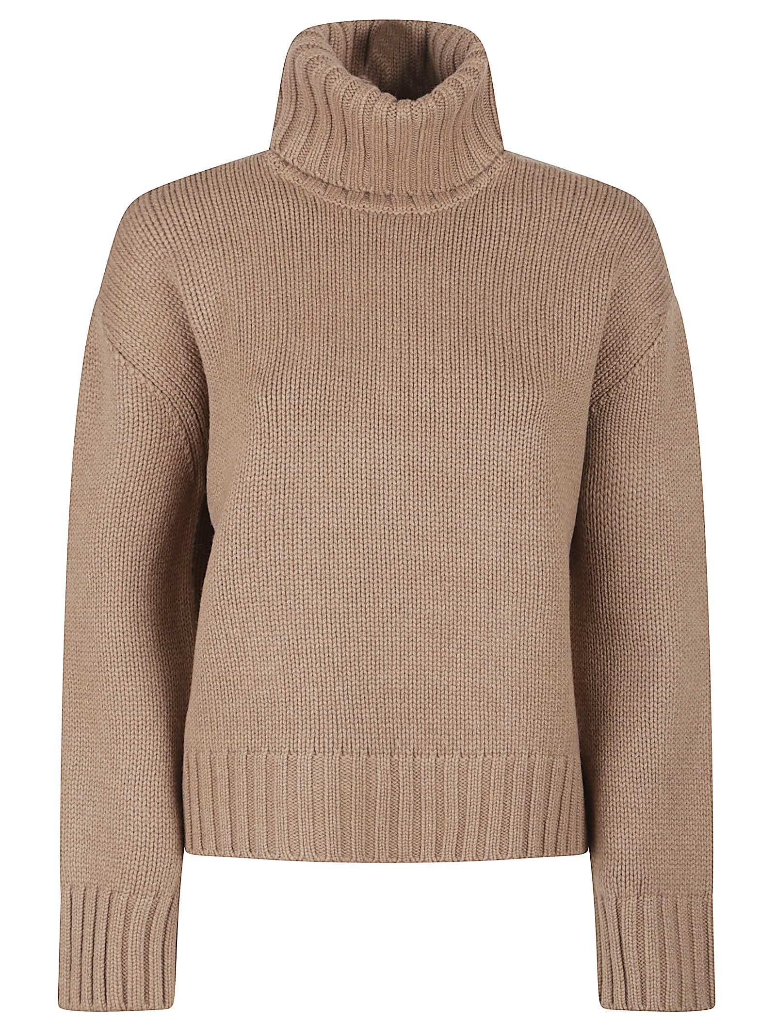 Fabiana Filippi Turtle Neck Sweater In Brown