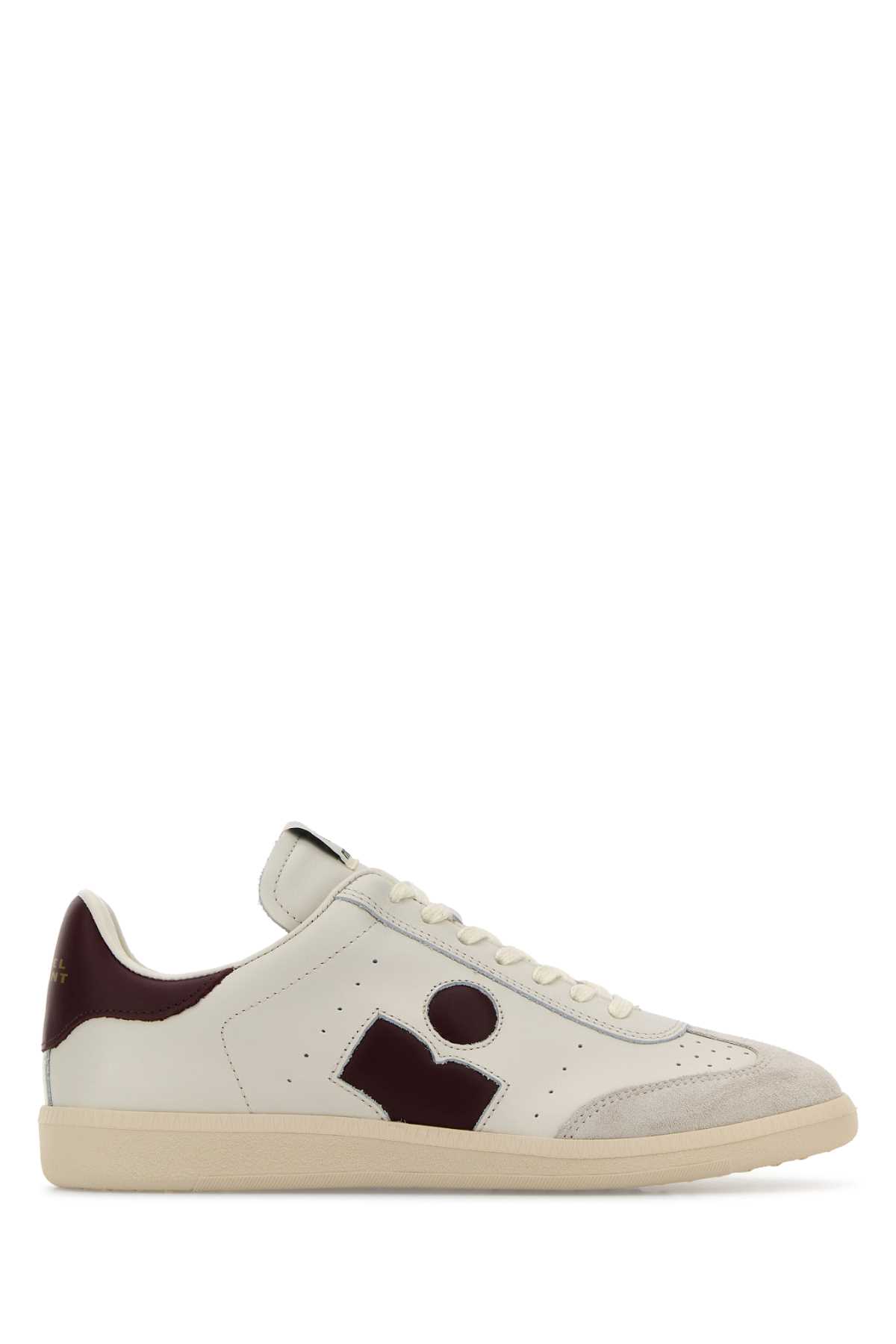 Isabel Marant White Leather Bryce Sneakers In Neutral