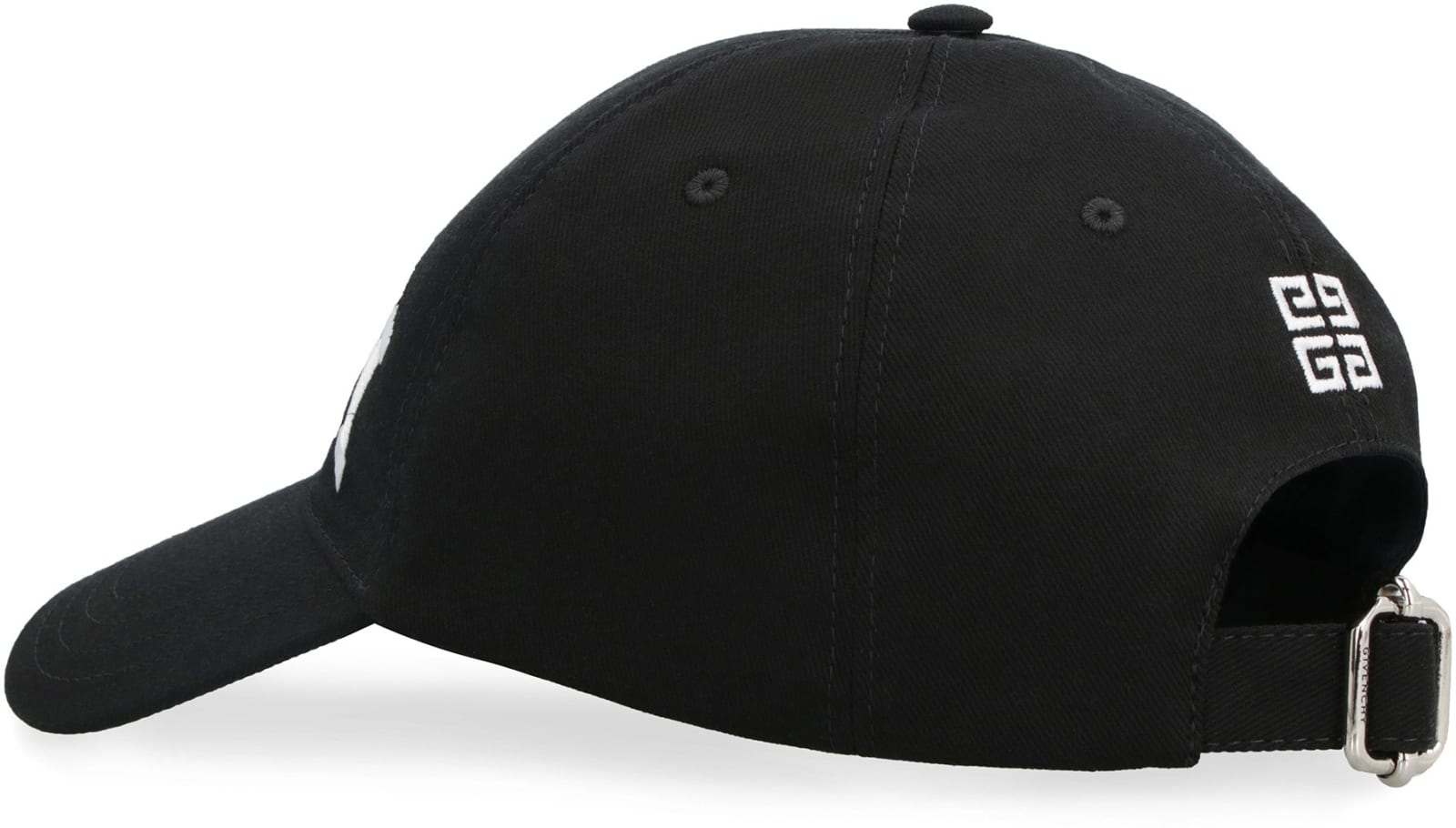 Shop Givenchy Embroidered Baseball Cap In Nero