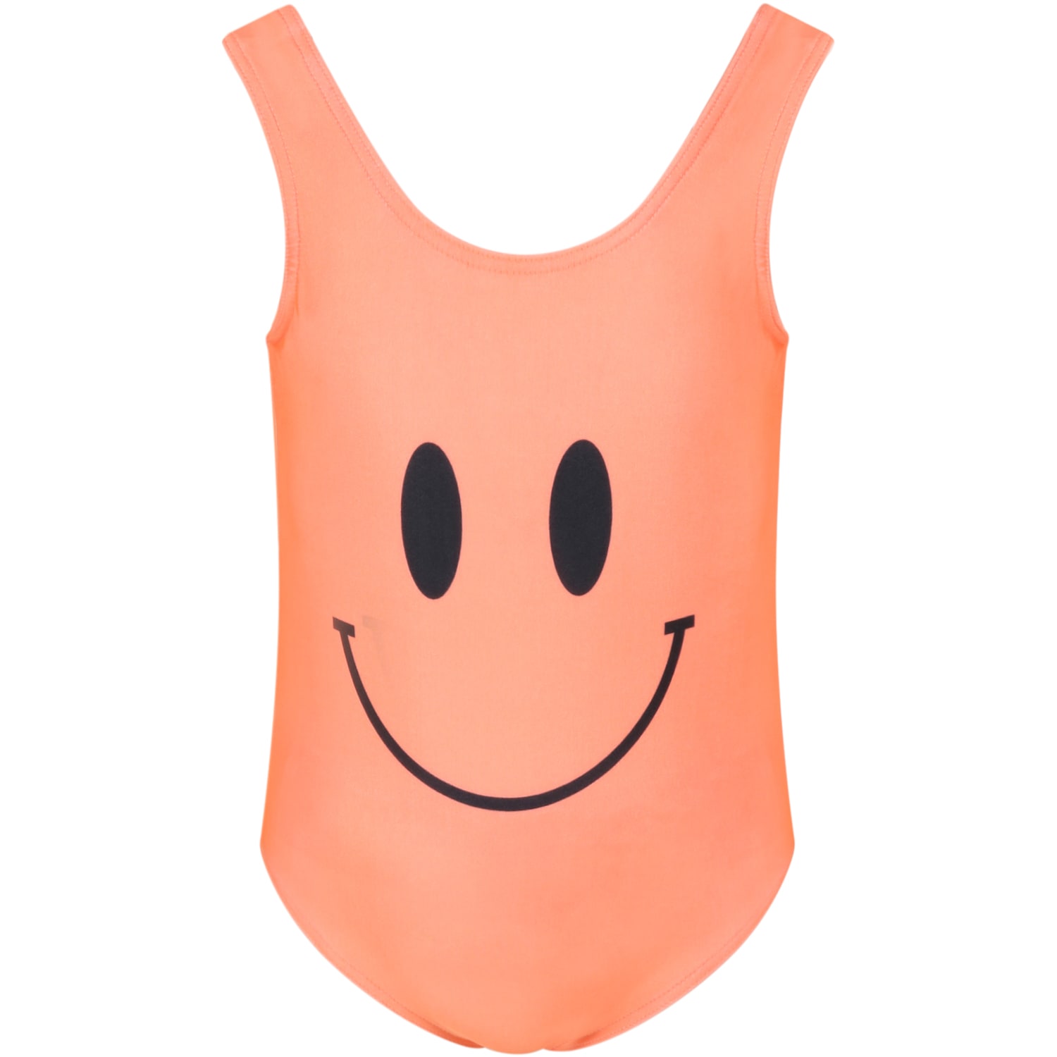 Caroline Bosmans Orange Swimsuit For Girl With Balck Smiley