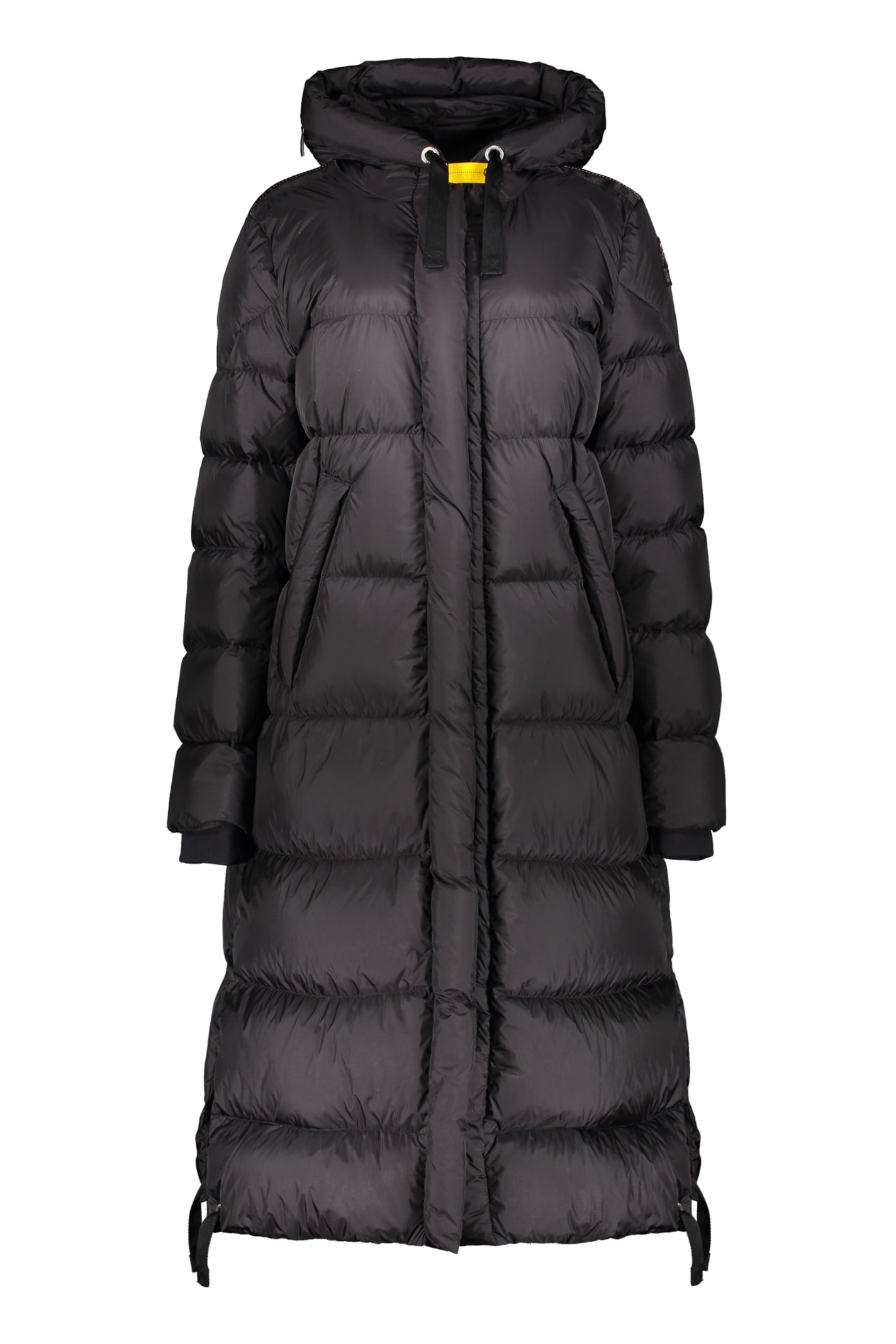 Shop Parajumpers Mummy Long Hooded Down Jacket In Black