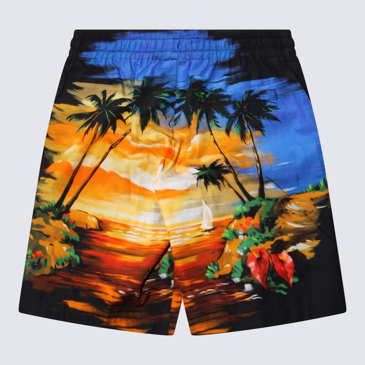 Dolce & Gabbana Kids' Multicolor Cotton Shorts In Hawaii