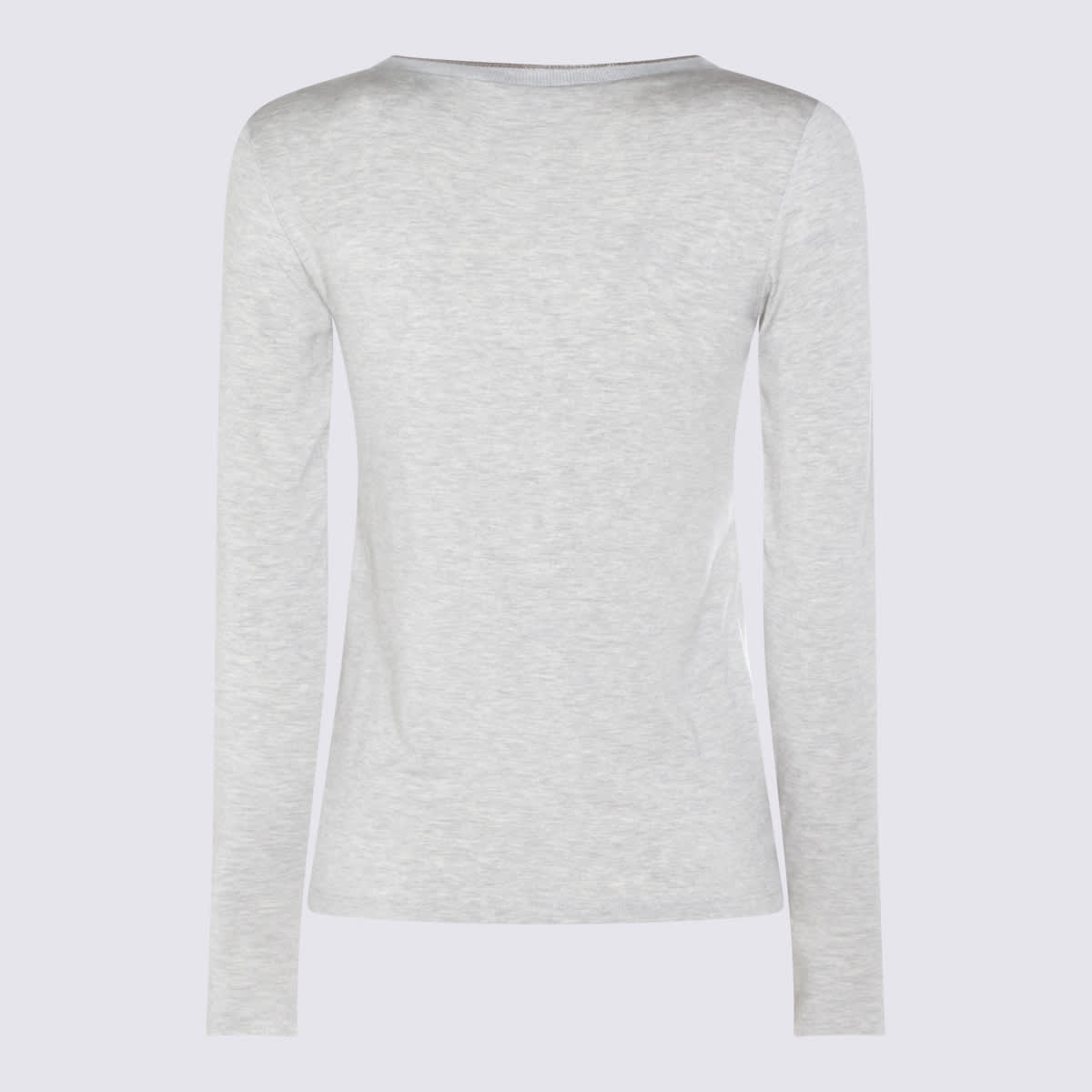Antonelli Round Neck Long-sleeved T-shirt In Green