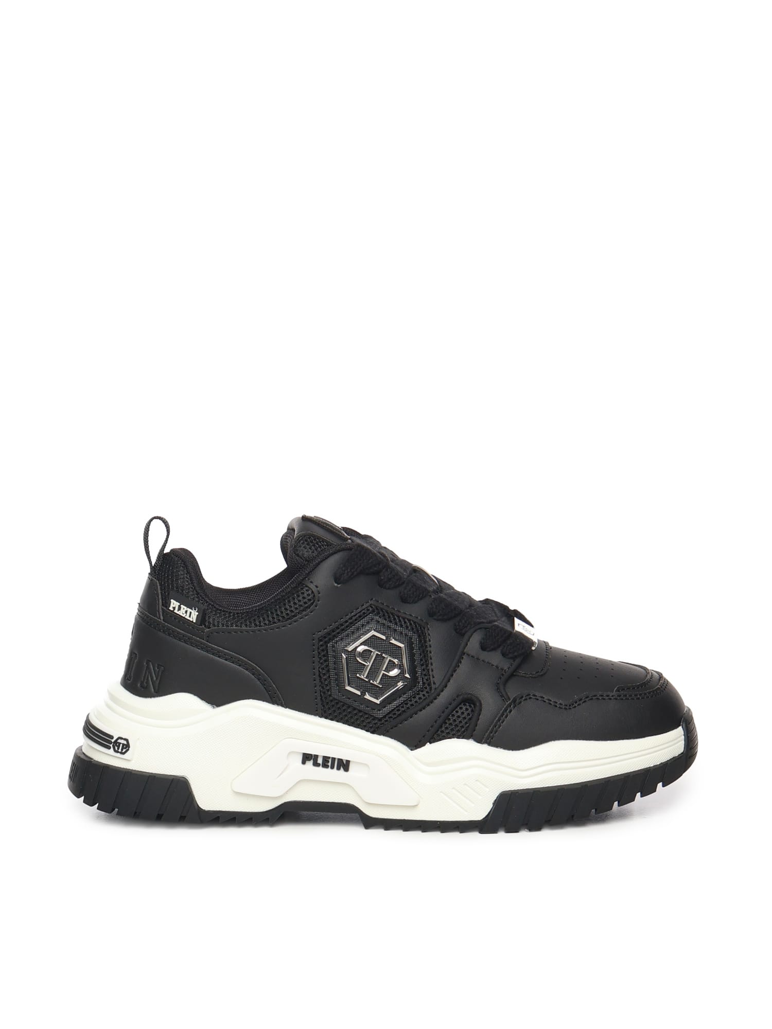 Philipp Plein Hexangon New Predator Sneakers In Animal Print