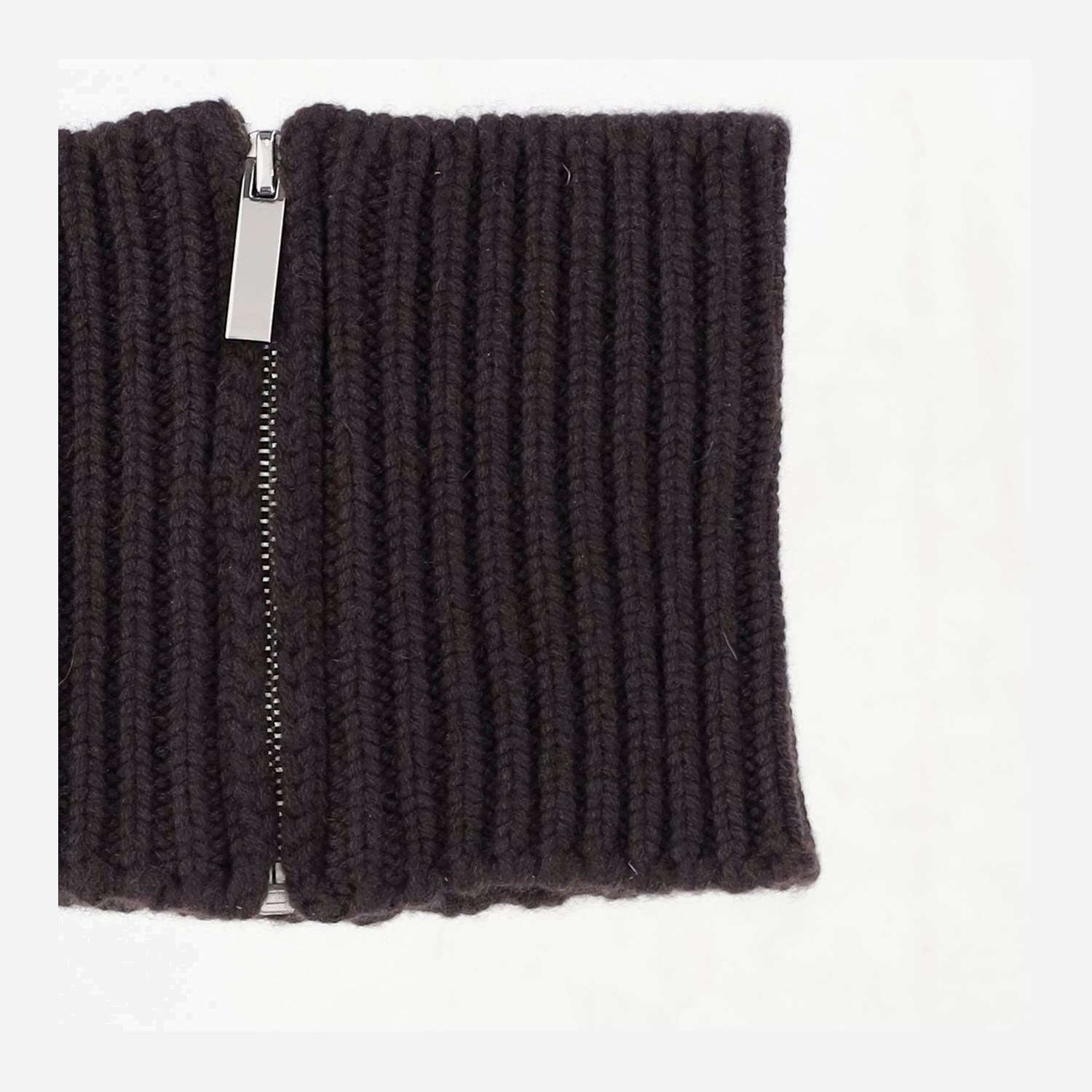 Sa Su Phi Cashmere Knit Cash Collar In Brown