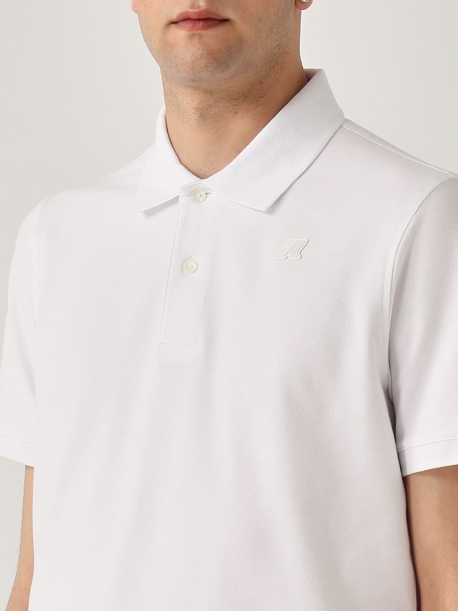 K-way Amedee Pique Polo In White