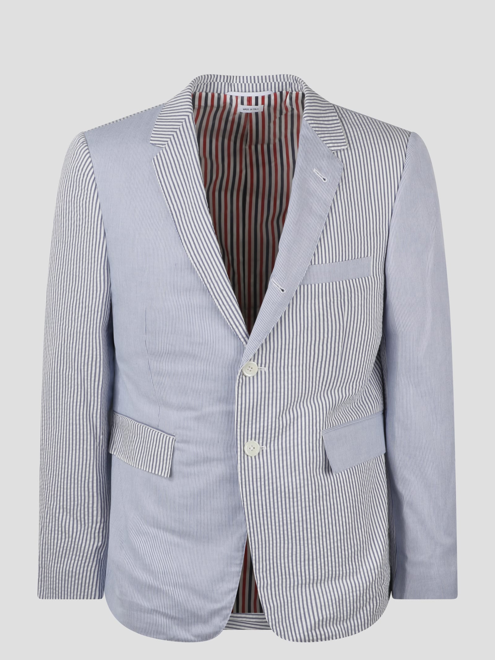 THOM BROWNE FUNMIX FIT IN SEERSUCKER BLAZER