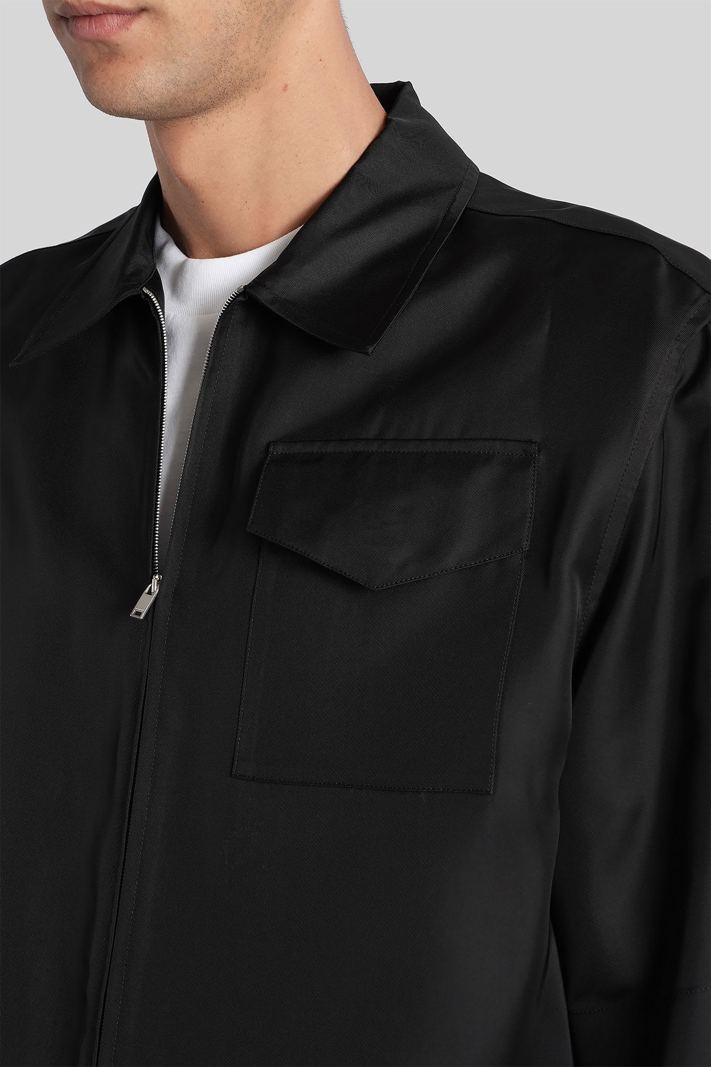 Jil Sander Shirt In Black Viscose In Black