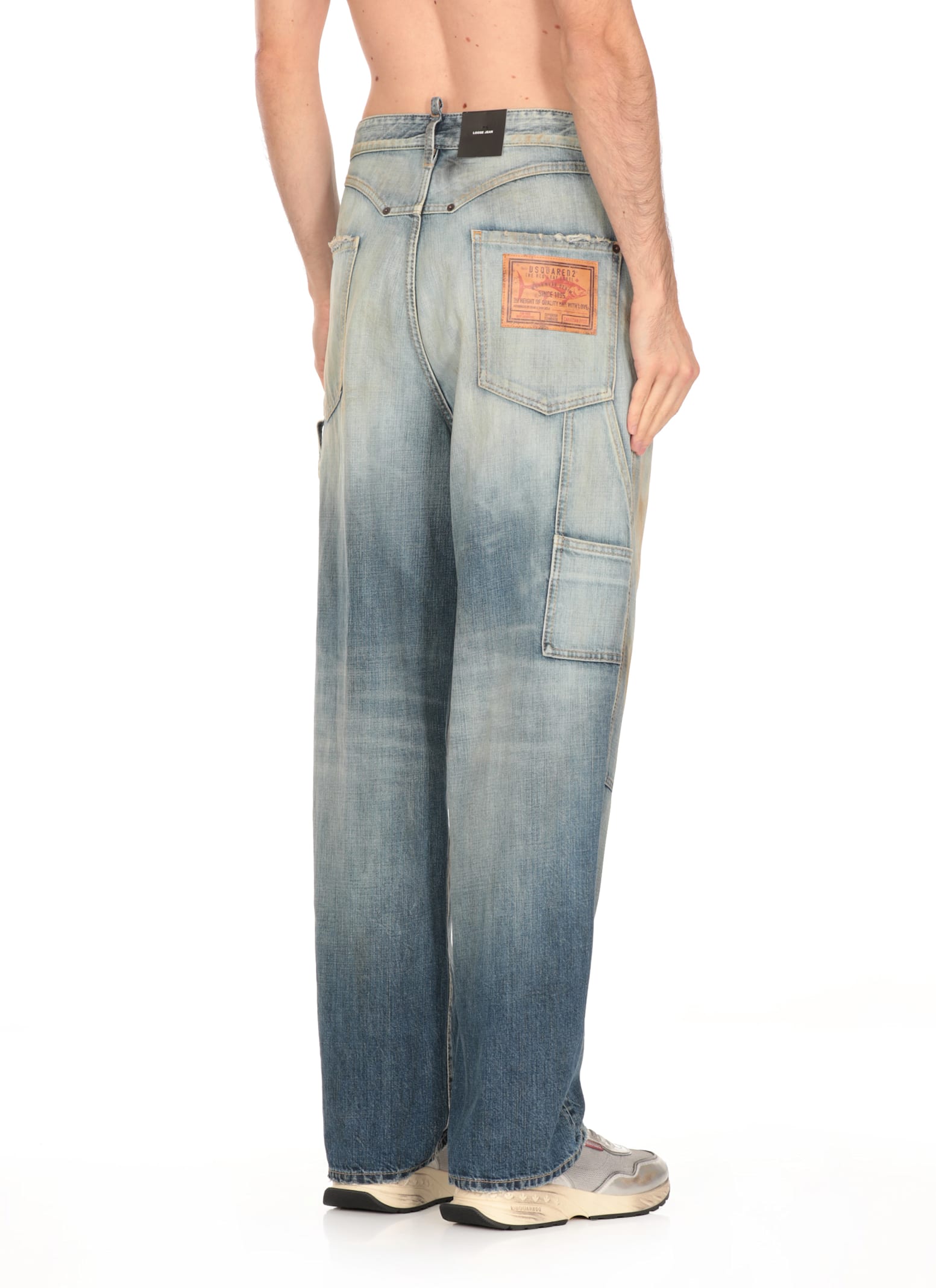 Dsquared2 Semplice Carpenter Jeans In Blue