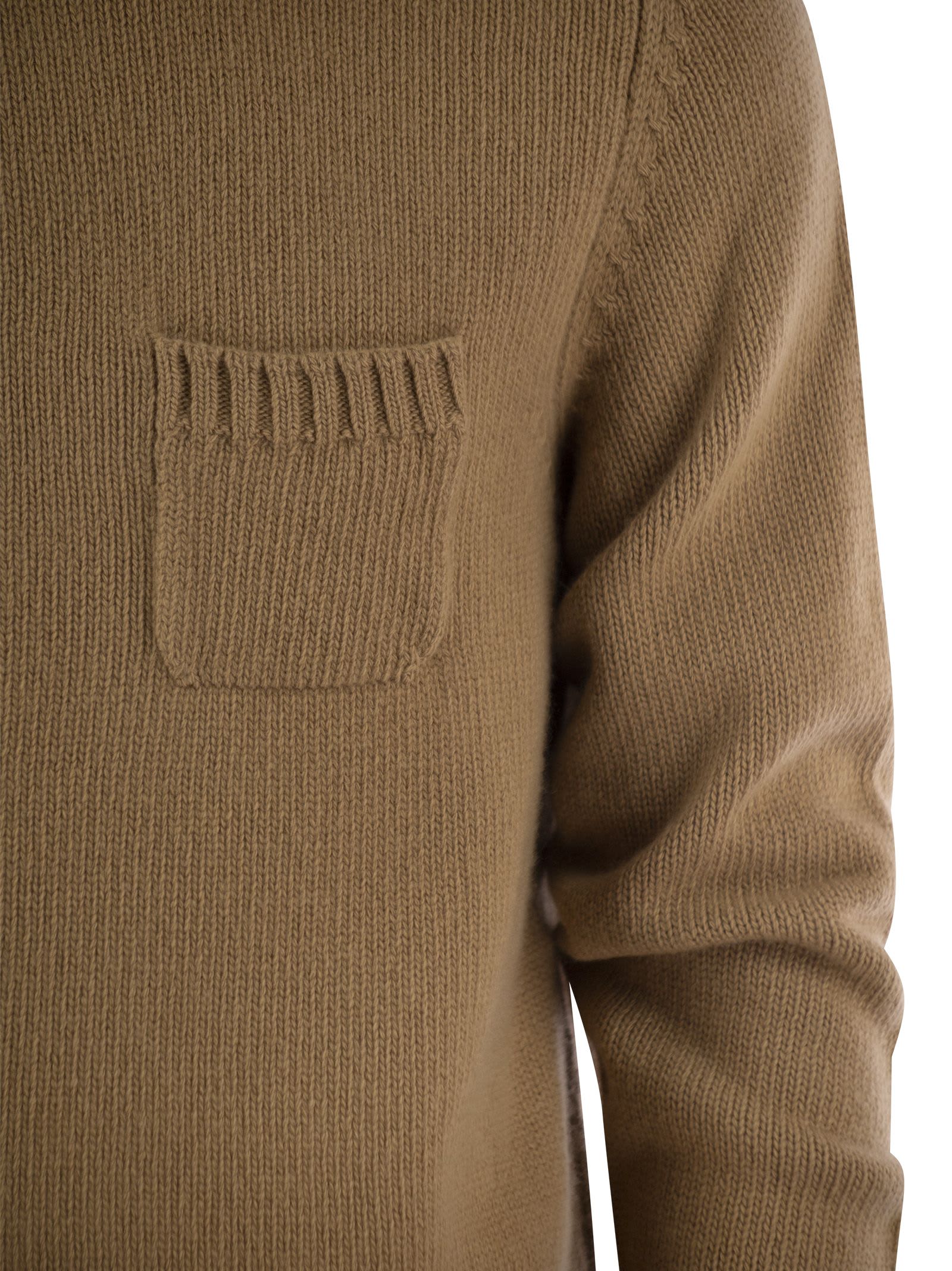 Shop Fedeli Wool And Cashmere Turtleneck Jumper In Camel