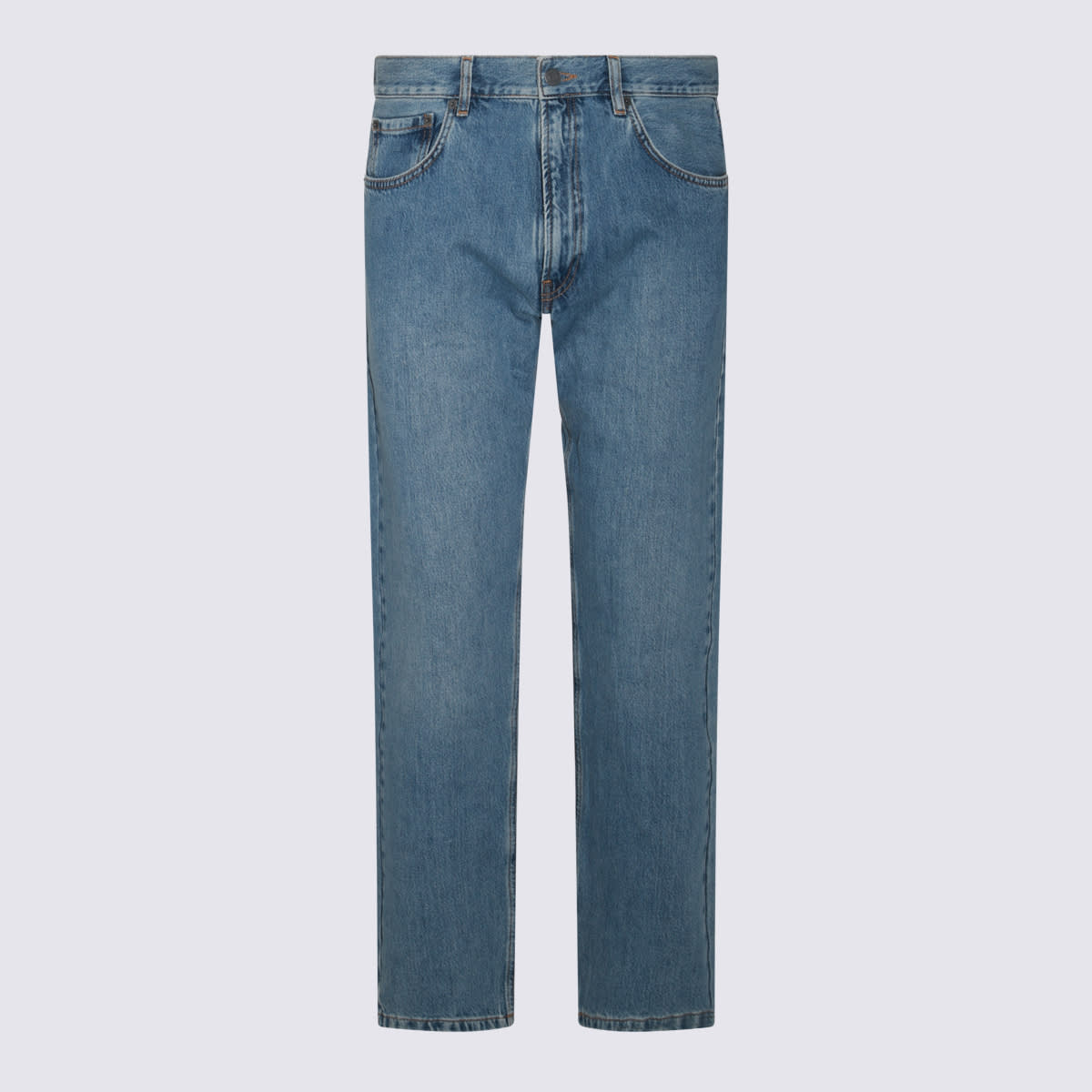 Blue Cotton Denim Jeans