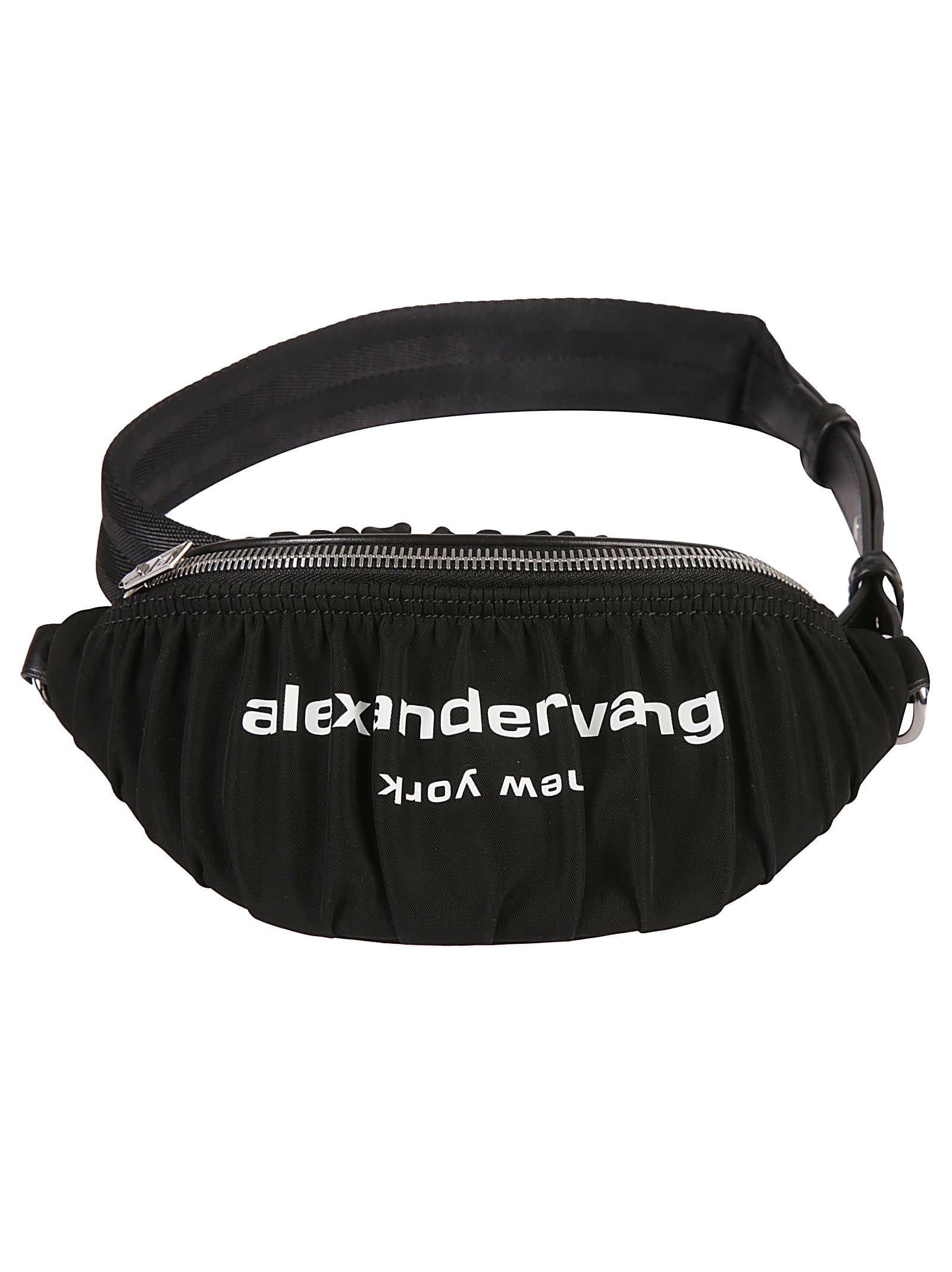 Alexander Wang Logo Print Belt Bag In Black