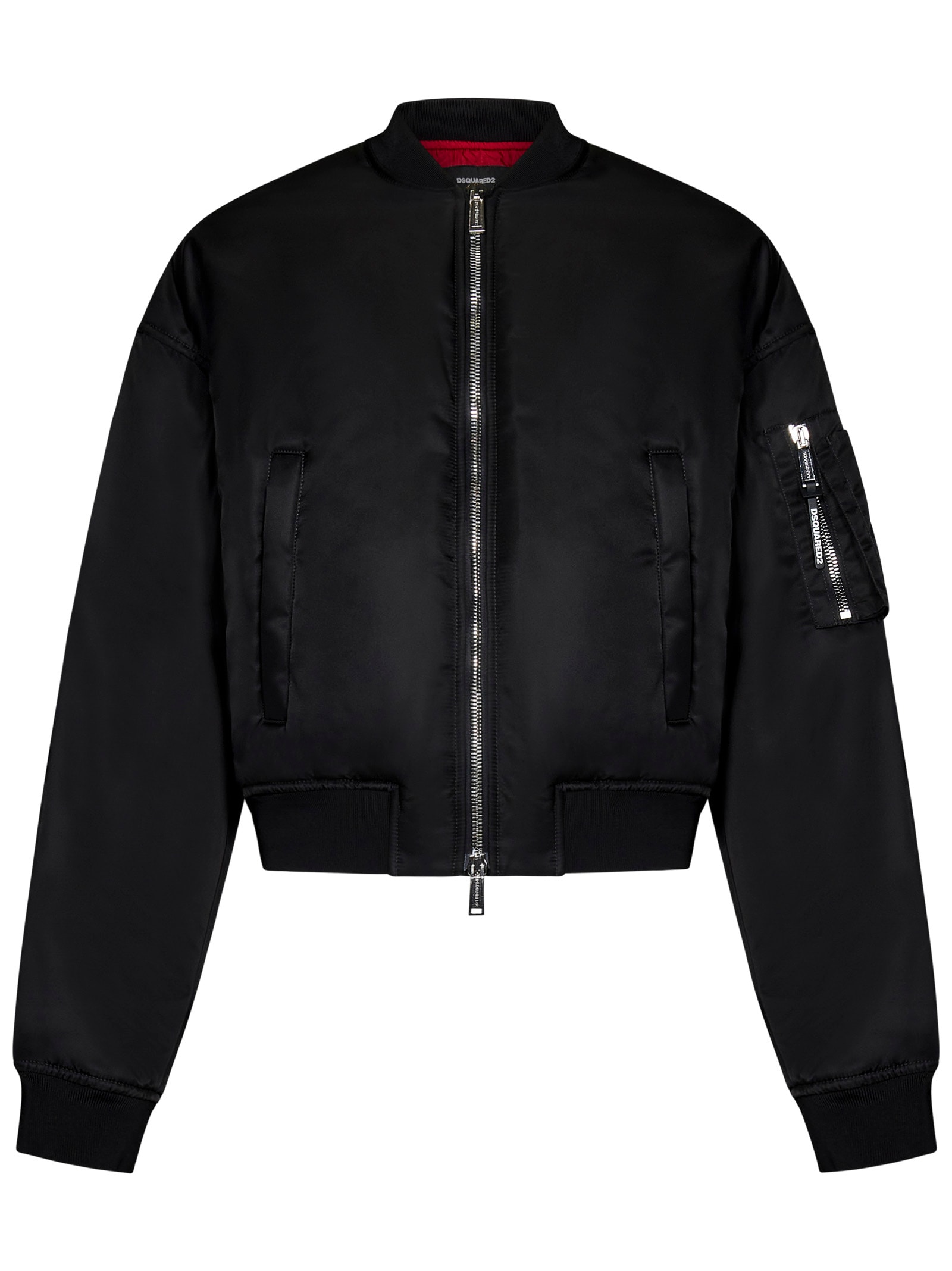 Shop Dsquared2 80s Nylon Jacket In Black