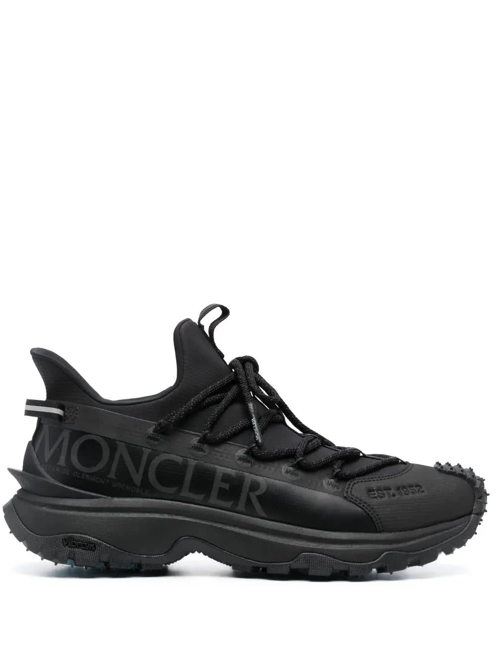 Shop Moncler Black Trailgrip Lite 2 Sneakers