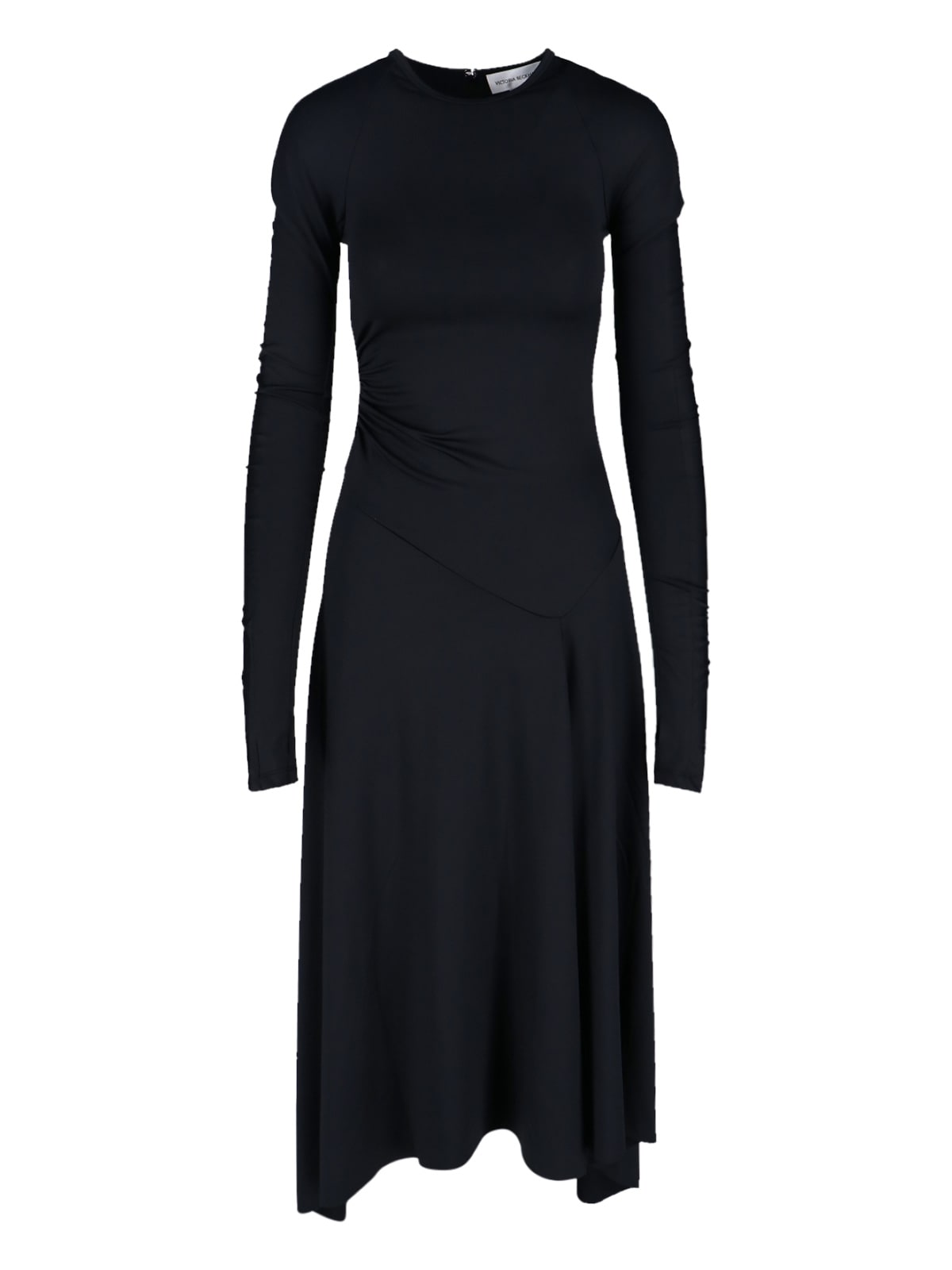 Victoria Beckham Midi Dress In Black