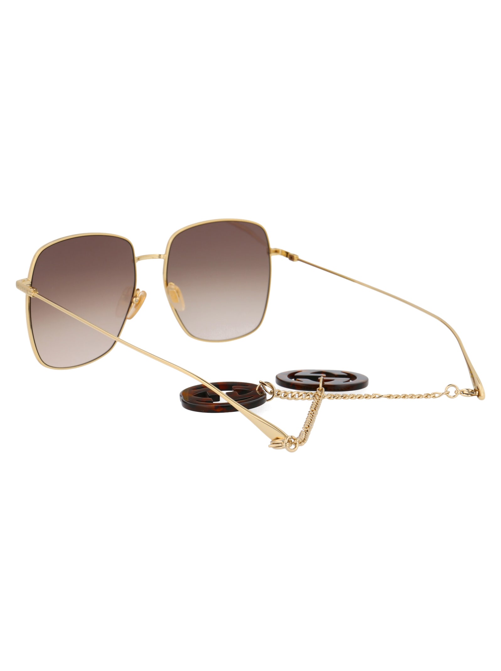 Shop Gucci Gg1031s Sunglasses In 003 Gold Gold Brown