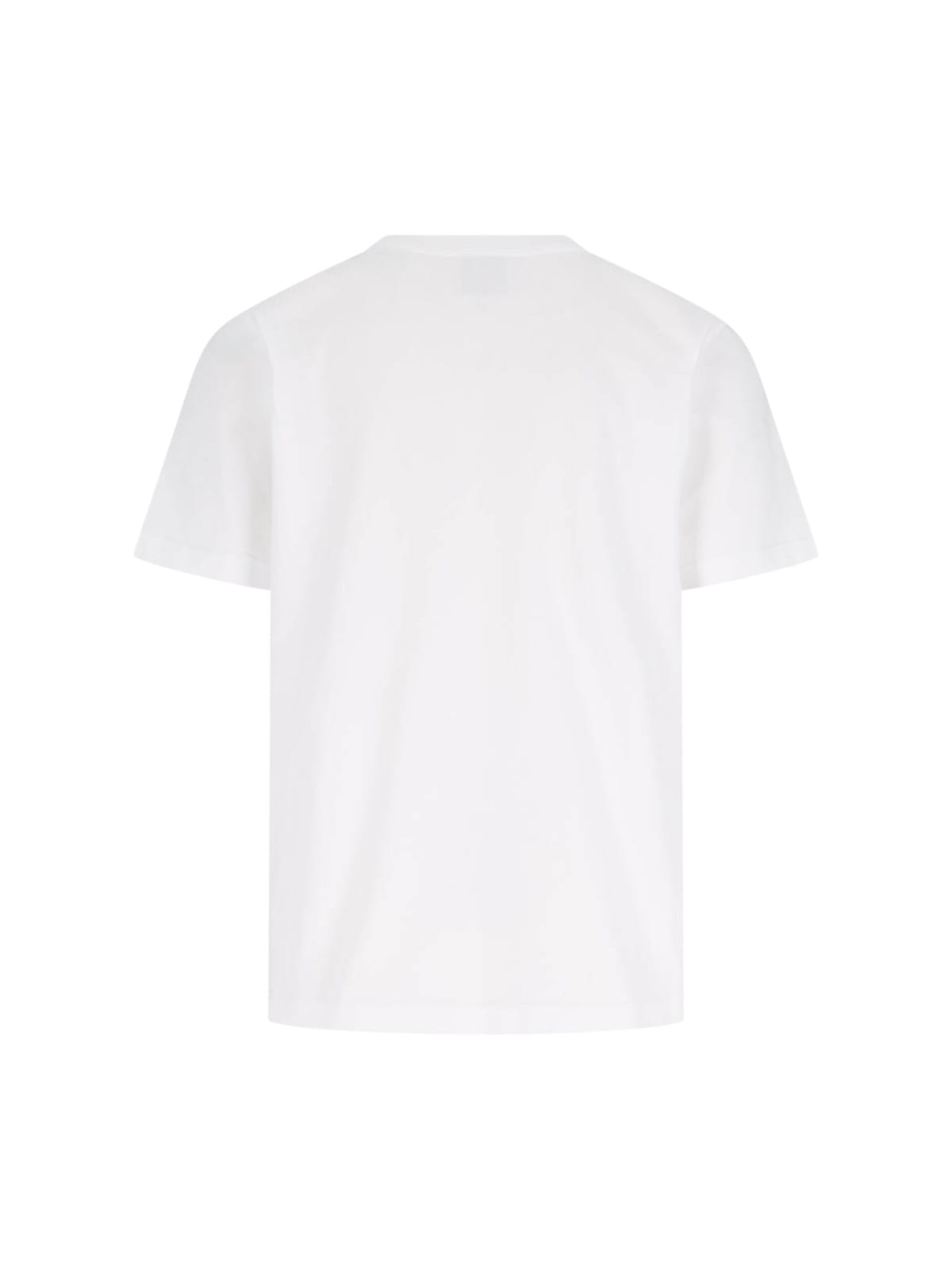 Casablanca White Crewneck T-shirt With Logo On The Front In Cotton Man In White