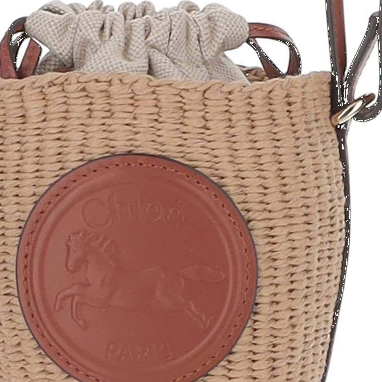 【関税＆送料込み】ChloAC Small Horse Medal Natural Fibers Chloé Small Horse Medal Bag Made Of Natural Fibers | ModeSens