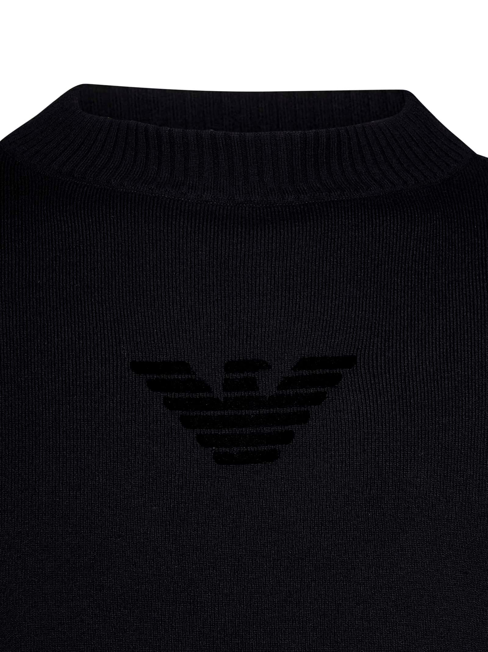 Shop Emporio Armani Sweater In Black