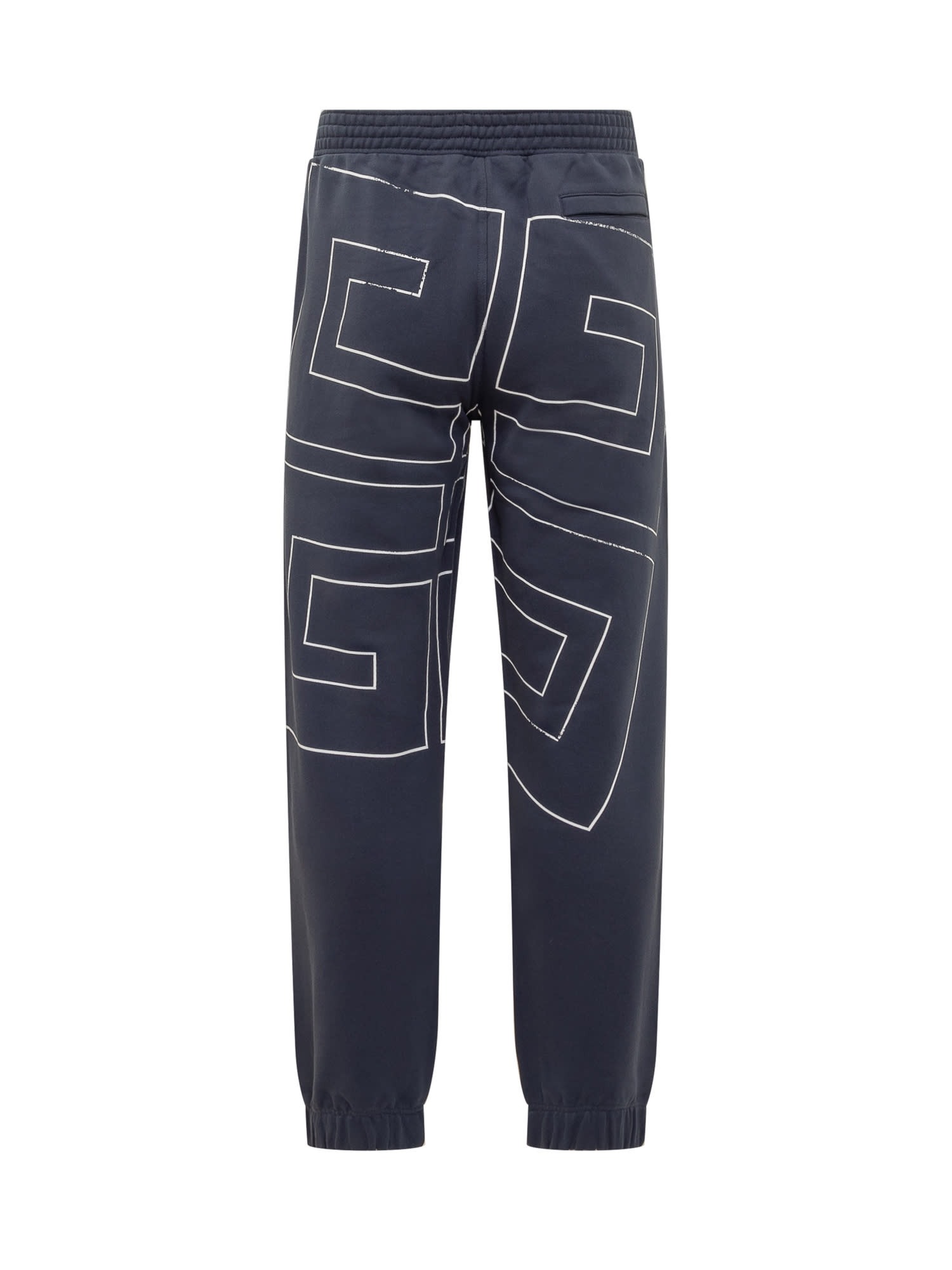 Shop Givenchy Jogging Pants With 4g In Deep Blue