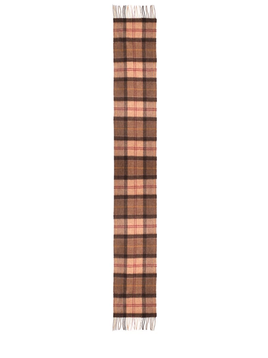 Barbour Tartan Scarf In Brown