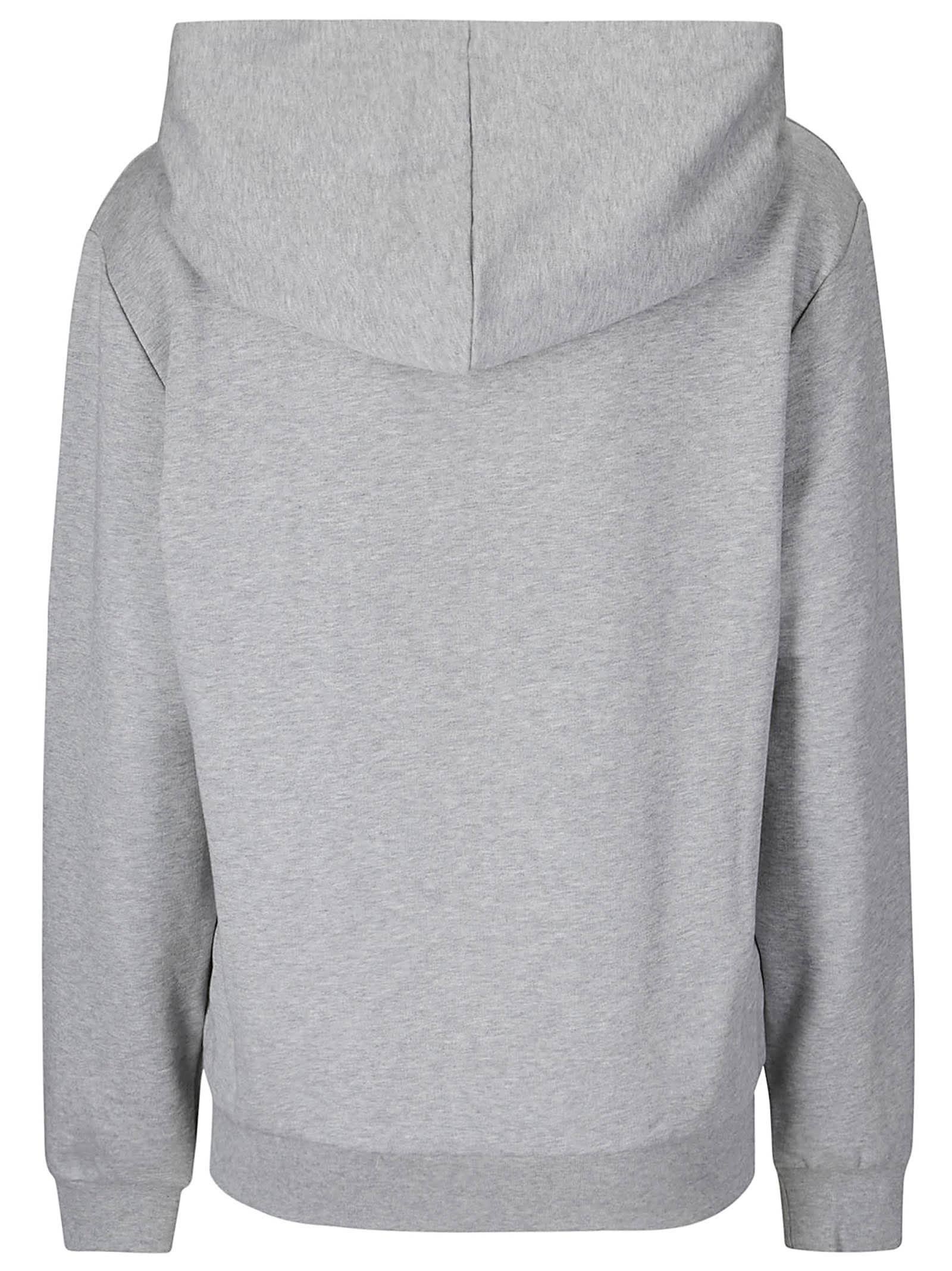 Shop Apc Hoodie Standard Grand Vpc In Gris Chine / Dark Navy