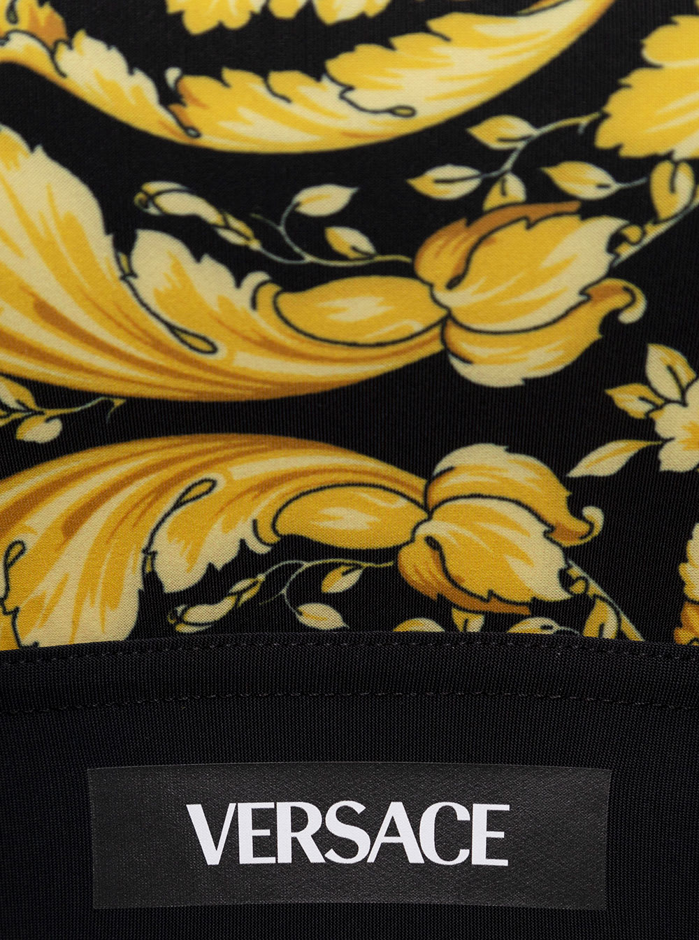 Shop Versace Baroque Printed Technical Fabric Top  Woman In Multicolor