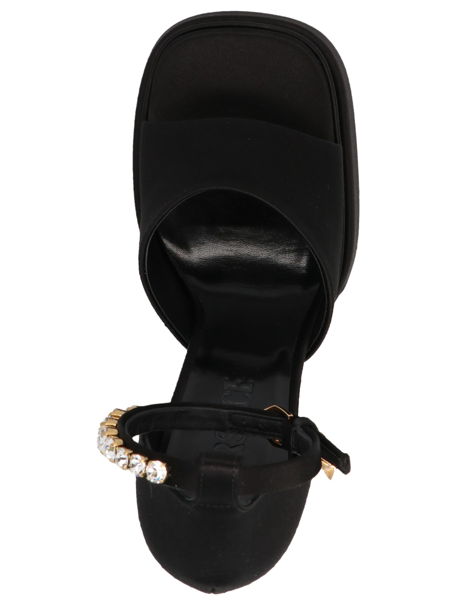 Shop Versace Medusa Aevitas Sandals In Black