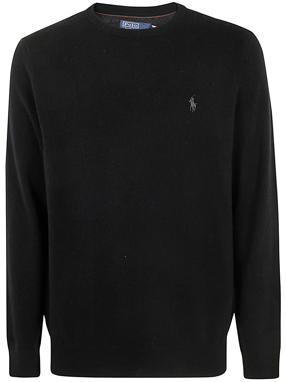 Shop Polo Ralph Lauren Long Sleeve Crew Neck Pullover In Polo Black